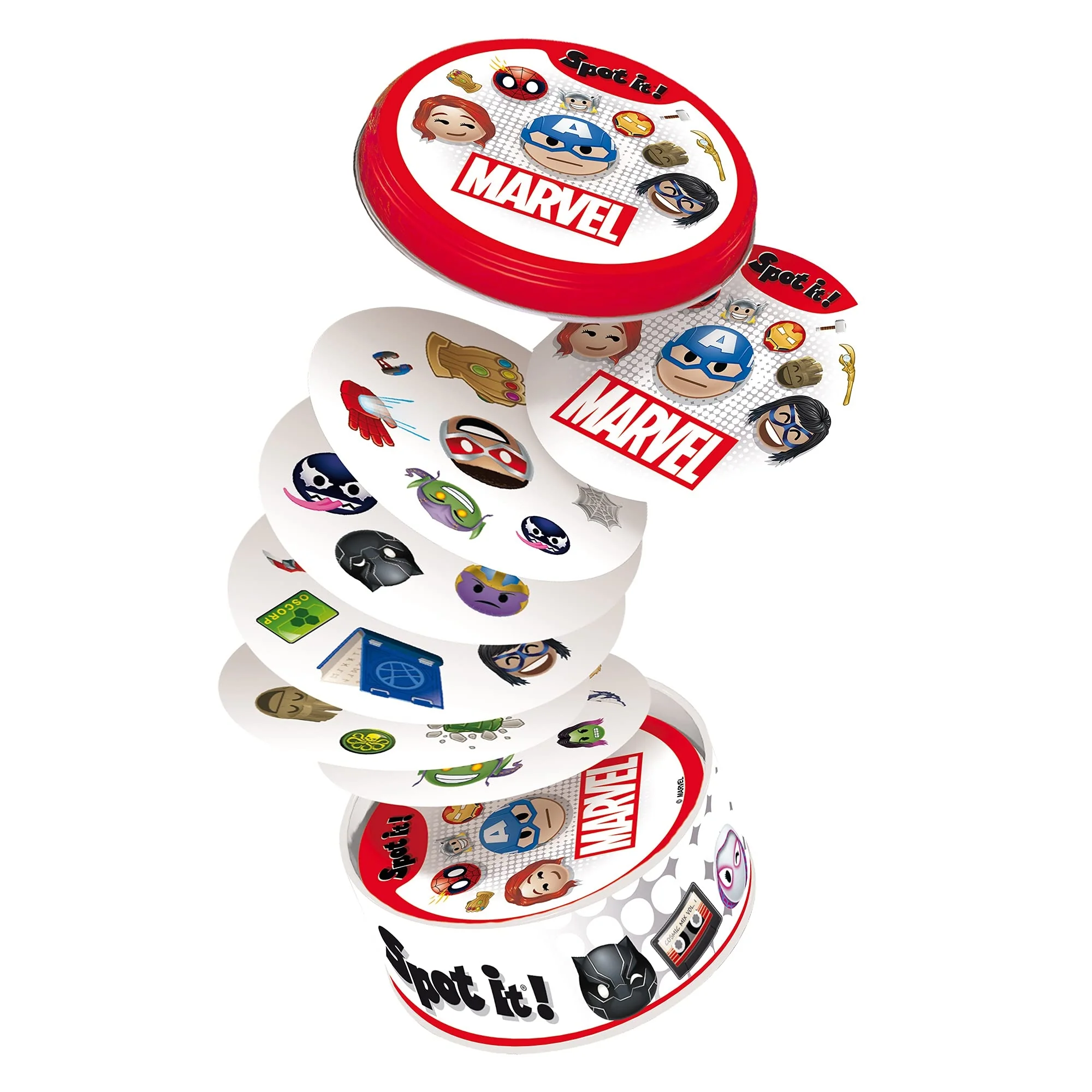 Spot it! Dobble Marvel Emojis Card Game - Image 2