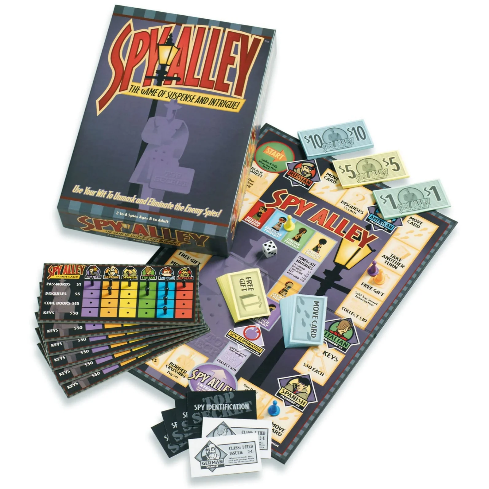 Spy Alley Mensa Award Winning Family Strategy Board Game - Image 2