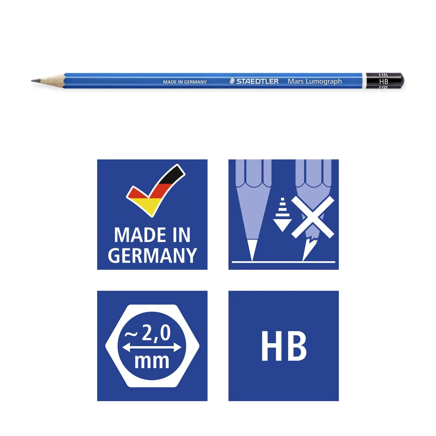 Staedtler Mars Lumograph Artist Pencil Set Of 12 - Image 5