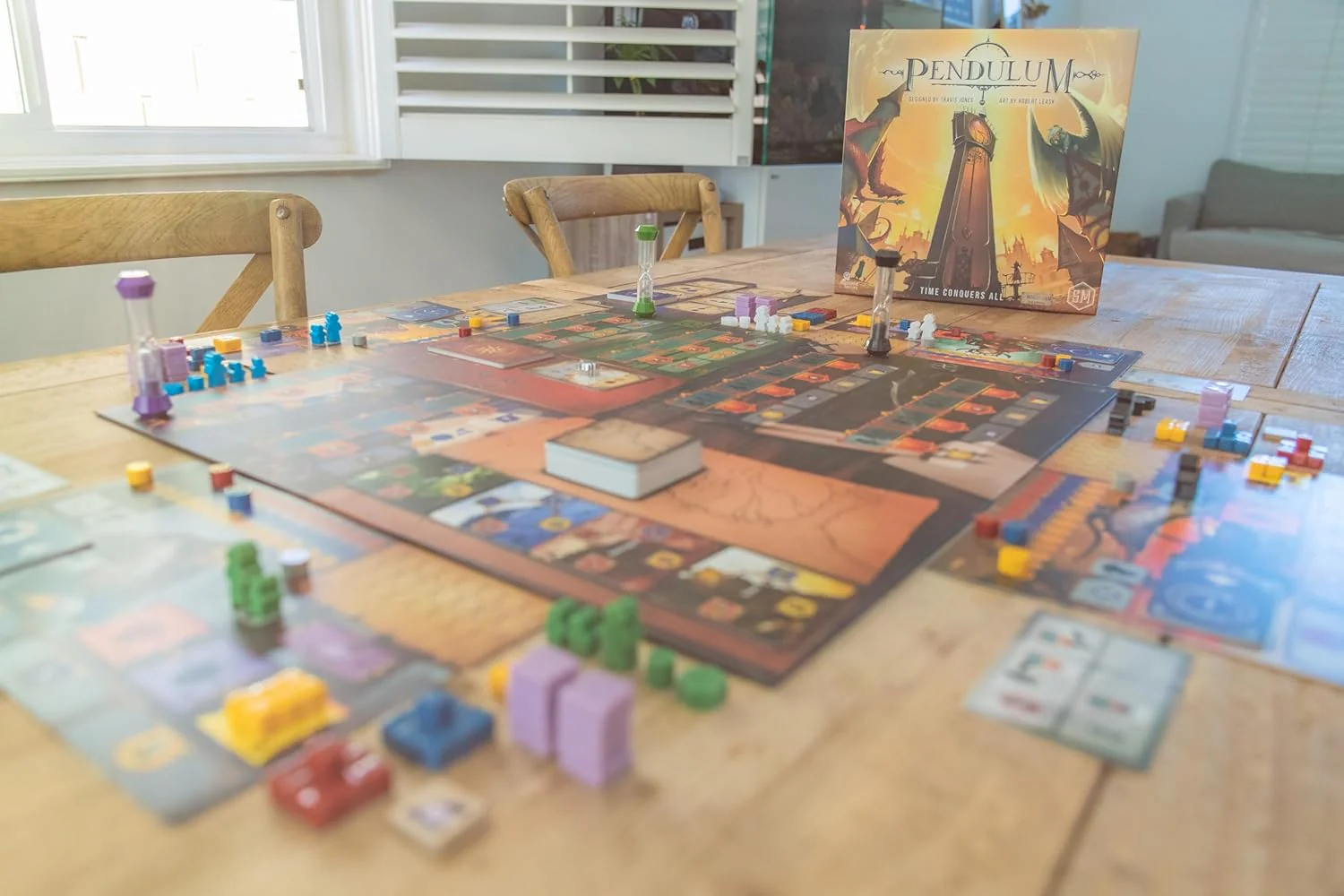 Stonemaier Games Pendulum A Worker Placement Time Optimization Strategy Board Game - Image 9