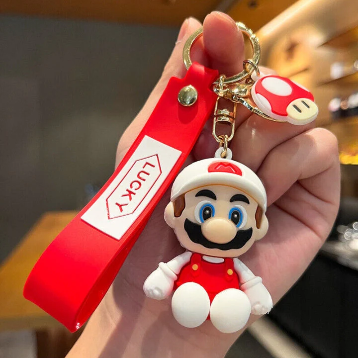 Super Mario Cartoon 3D Silicone High -Quality PVC Material Keychain - Image 2