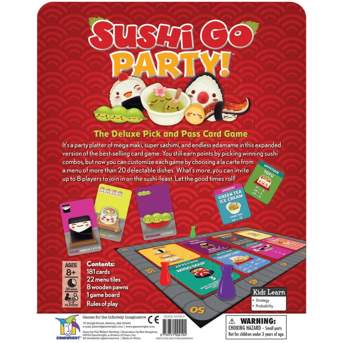 Sushi Go Party! - The Deluxe Pick & Pass Card Game (Cardboard Box) - Image 4