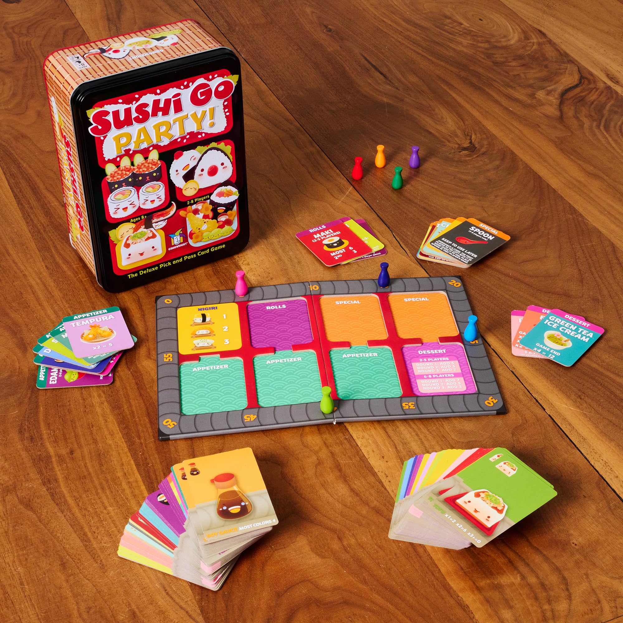 Sushi Go Party! - The Deluxe Pick & Pass Card Game (Cardboard Box) - Image 5