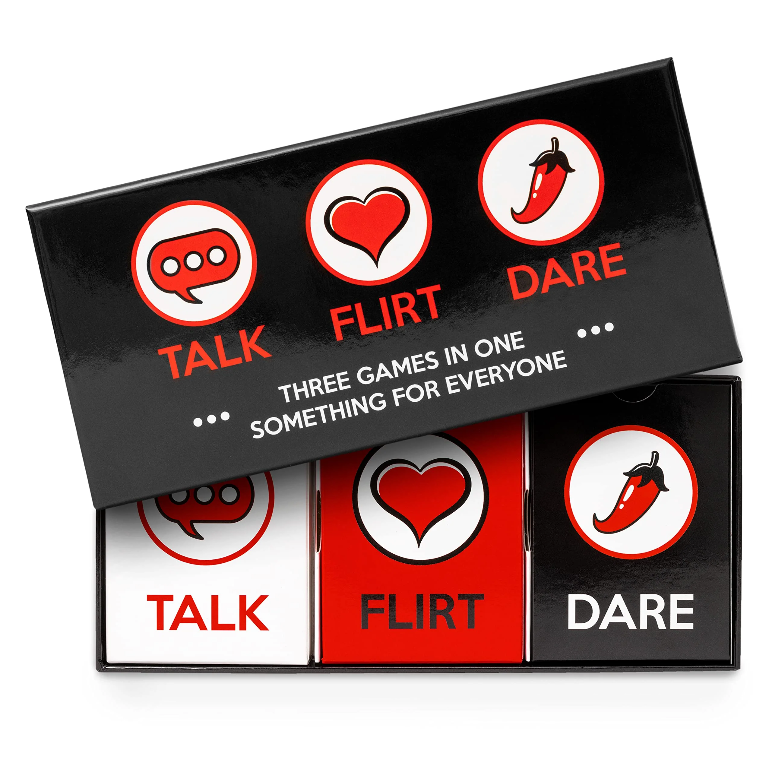 Talk Flirt Dare – Fun and Romantic Couples Game for Date Night Conversation Cards for Couples to Strengthen Relationships