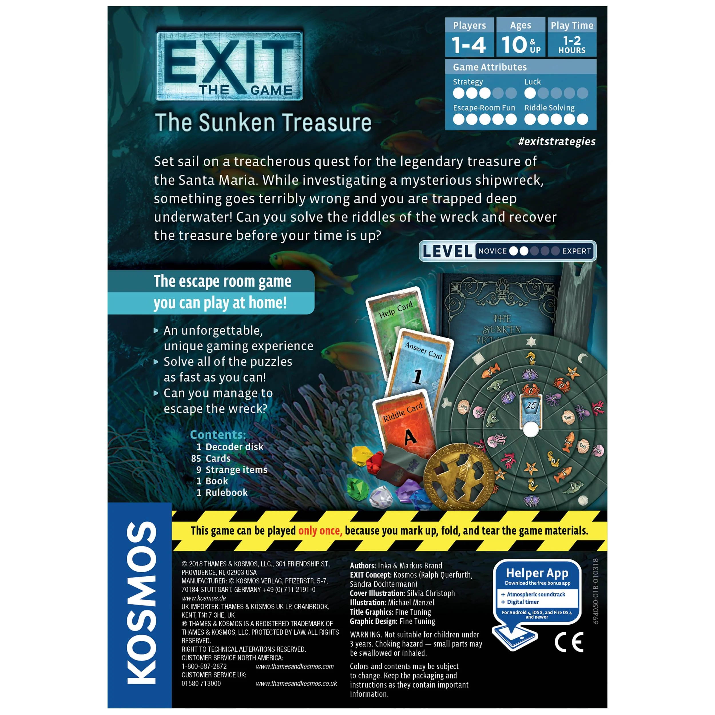 Thames & Kosmos The Exit Game The Sunken Treasure Card Based At Home Escape Room Game - Image 2