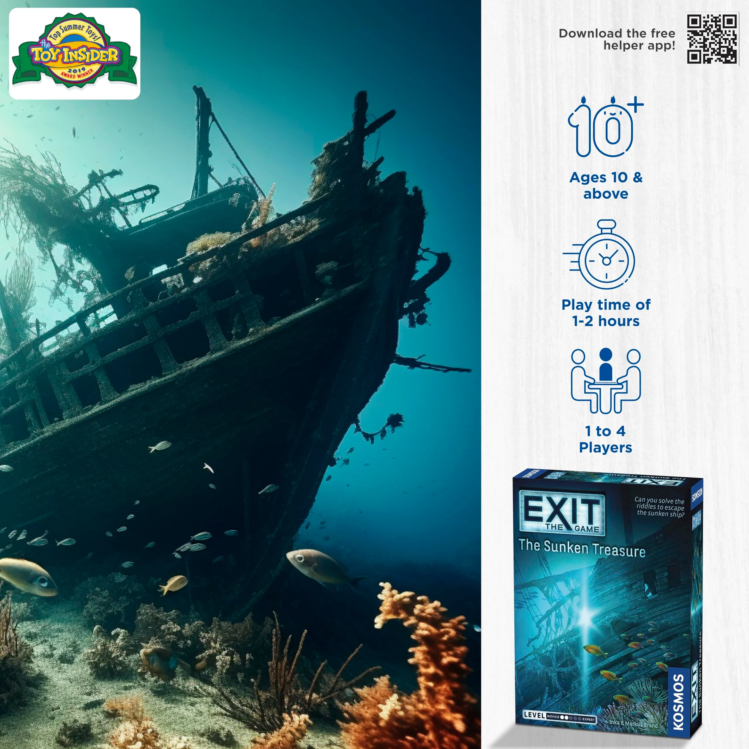 Thames & Kosmos The Exit Game The Sunken Treasure Card Based At Home Escape Room Game - Image 3