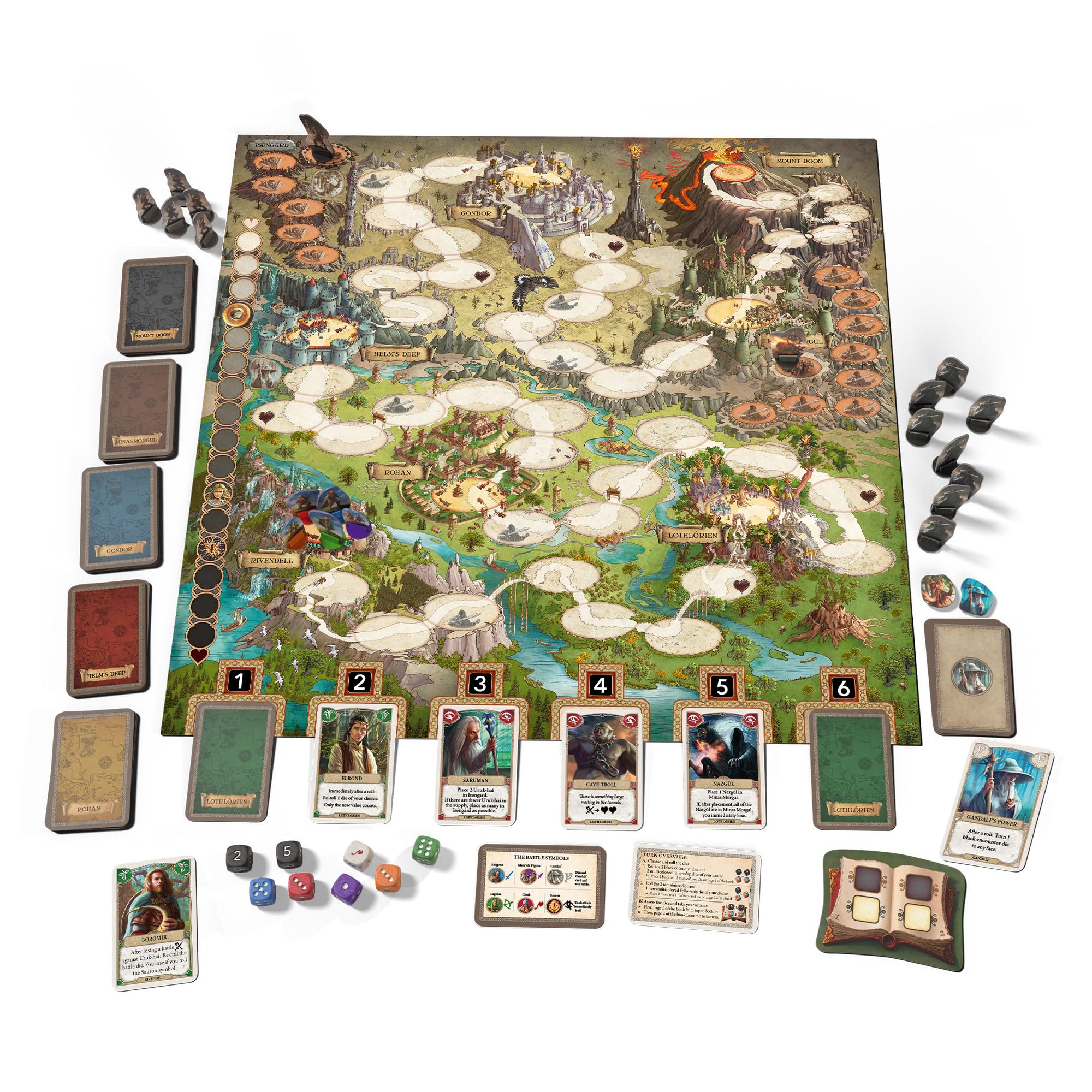 The Lord of The Rings Adventure to Mount Doom Strategy Board Game - Image 2