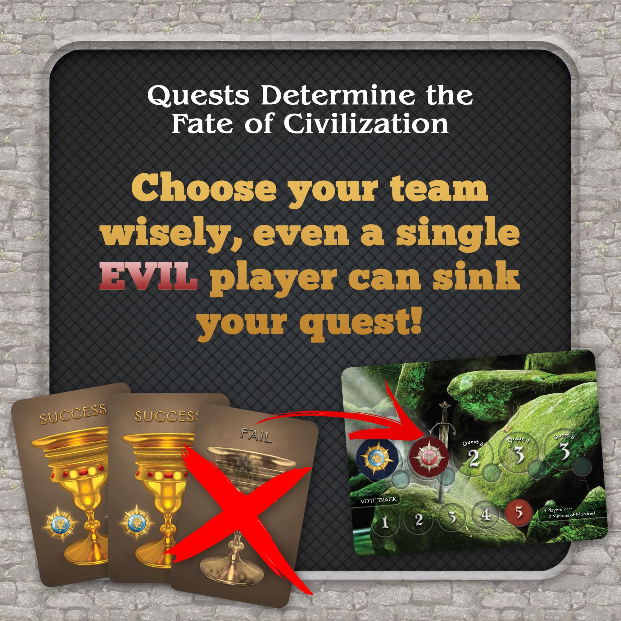 The Resistance Avalon Card Game - Thrilling Social Deduction Board Game - Image 6