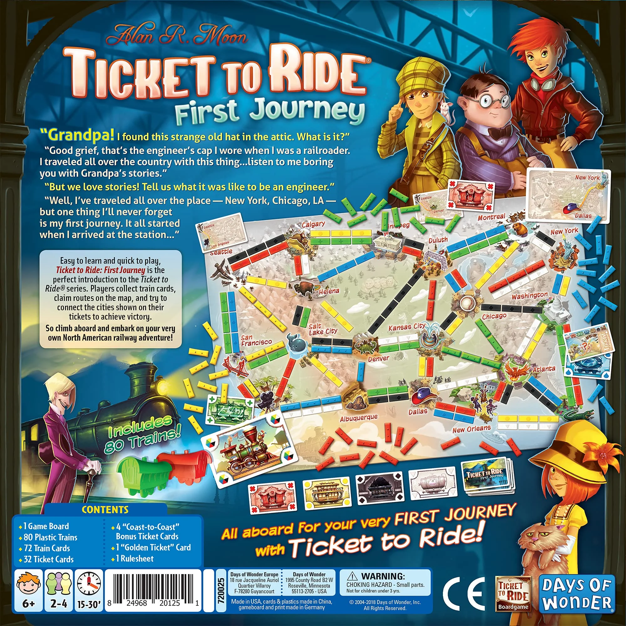 Ticket to Ride First Journey Board Game - Image 6
