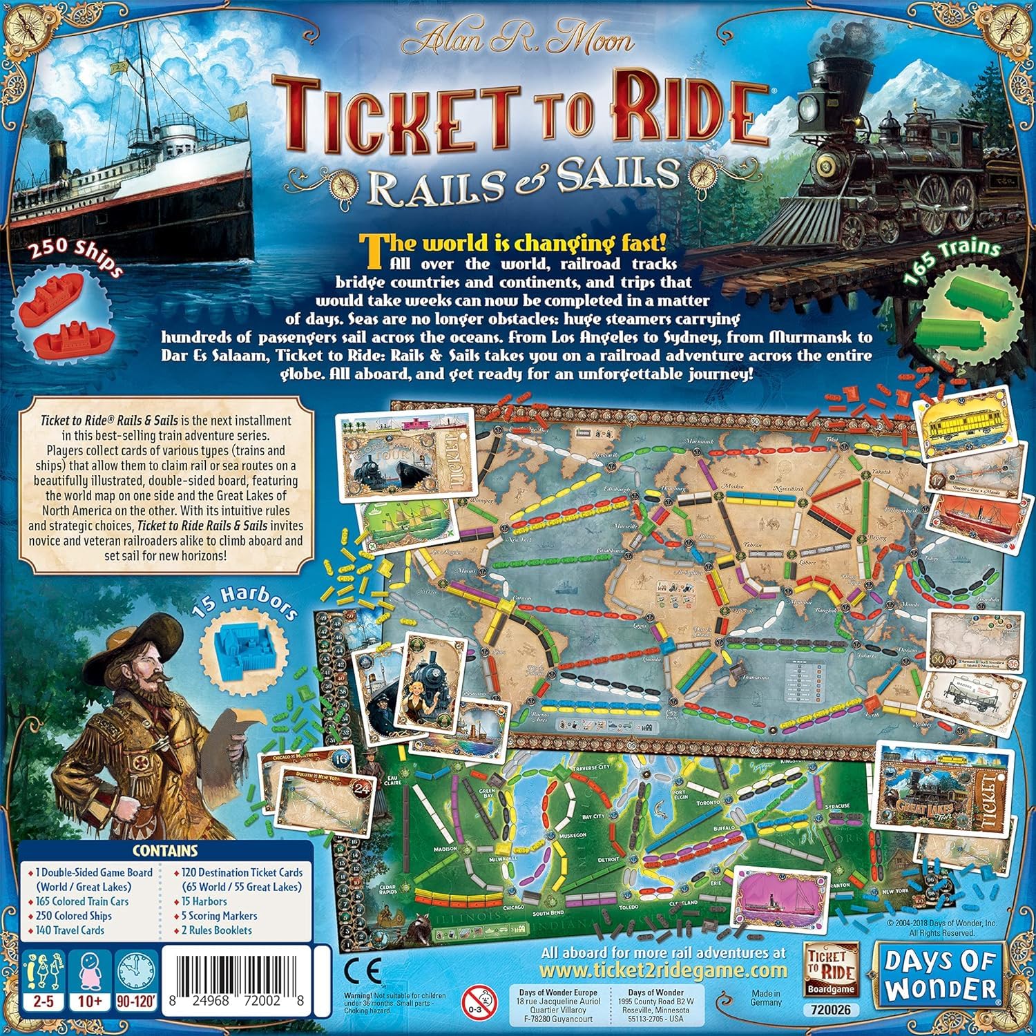 Ticket to Ride - Rails & Sails Board Game - Image 3