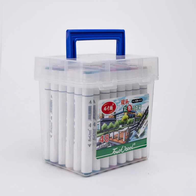 Touch Cool Twin Head Dual Tip Alcohol Based Art Markers Pen for Manga and Impression Sketch Set of 48 Colour Markers - Image 2