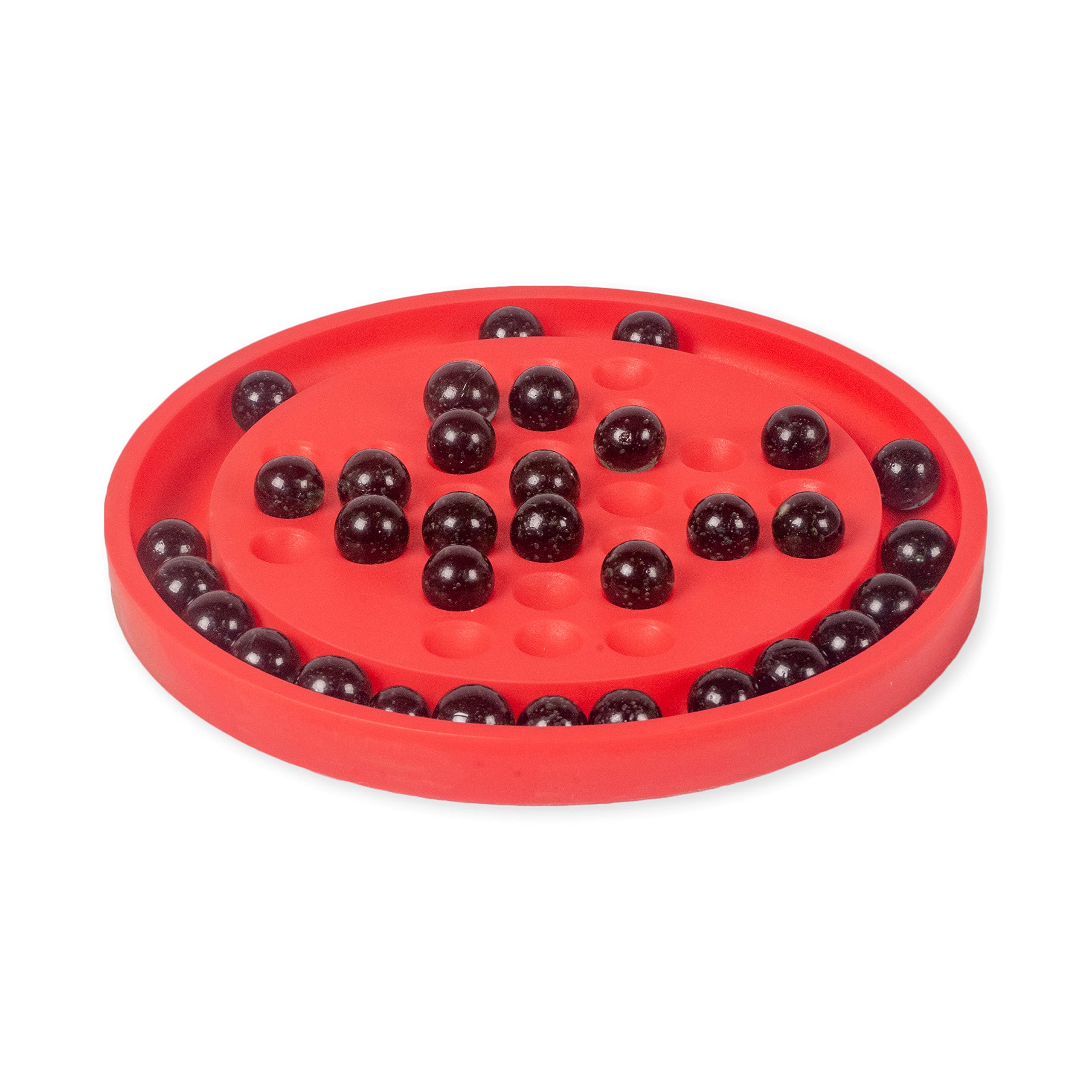 Toysbox Colourful Brainvita Mini Mind Challenging Board Game with 32 Marbles Solitaire - Image 2