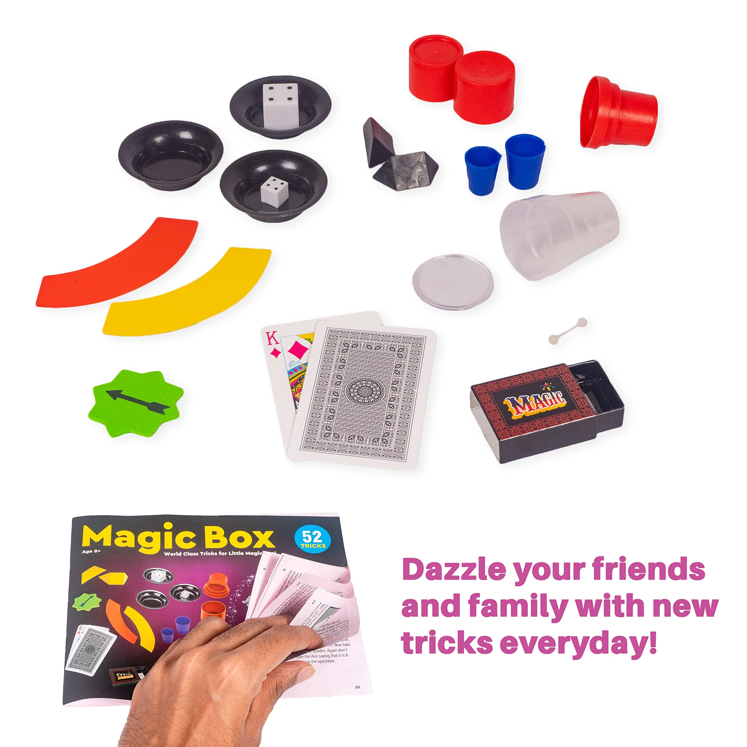 Toysbox Magic Box 52 Tricks for Kids Magic Tricks Party Game Fun Gag Toy, Birthday Present Toy - Image 3