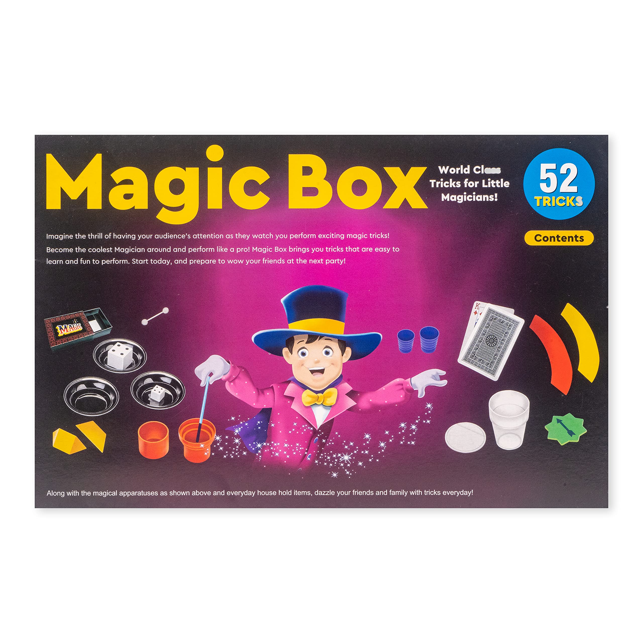 Toysbox Magic Box 52 Tricks for Kids Magic Tricks Party Game Fun Gag Toy, Birthday Present Toy - Image 5