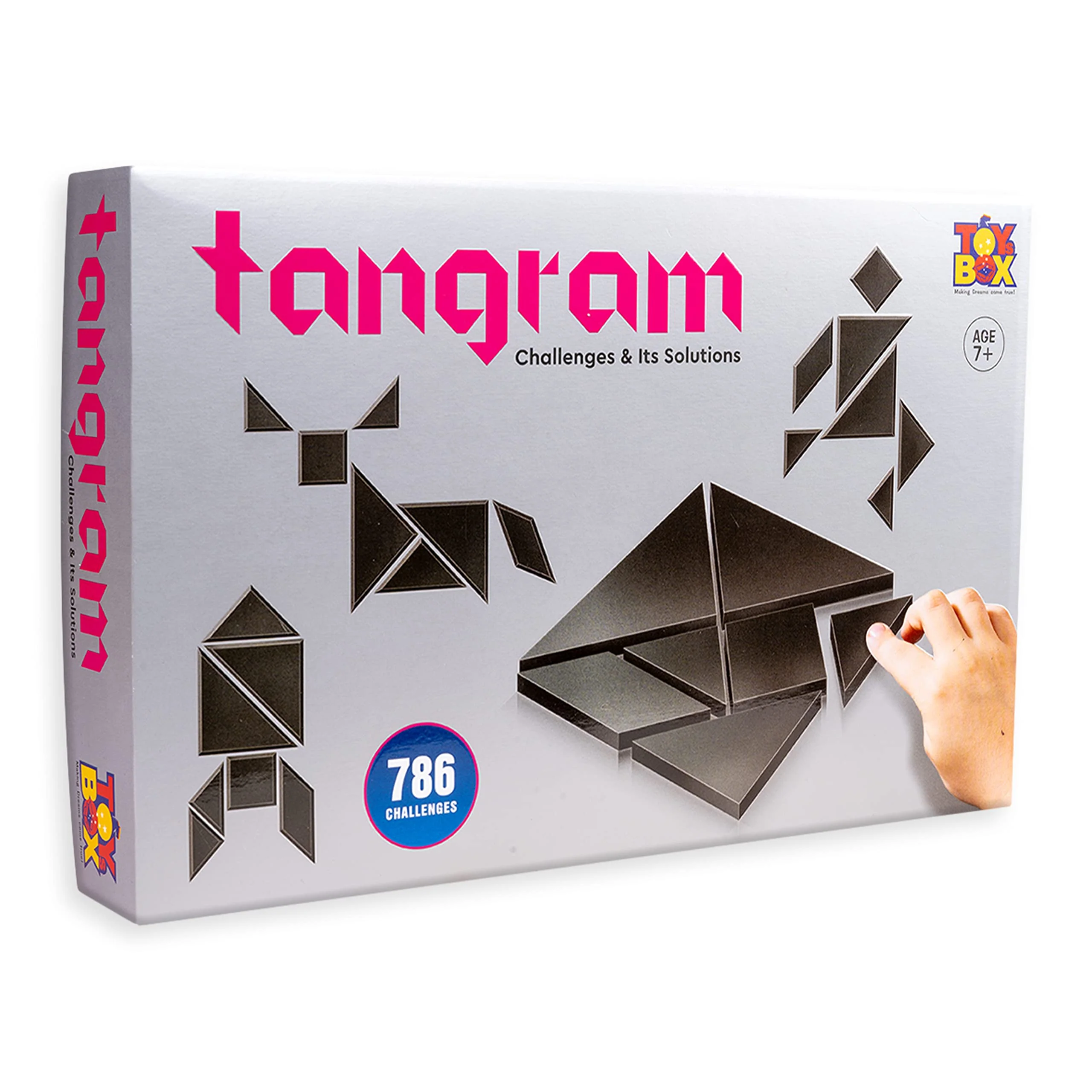 Toysbox Tangram Puzzle 7 Pieces and 786 Patterns Educational Jigsaw Puzzle Game of Shapes for Mind Development of Kids