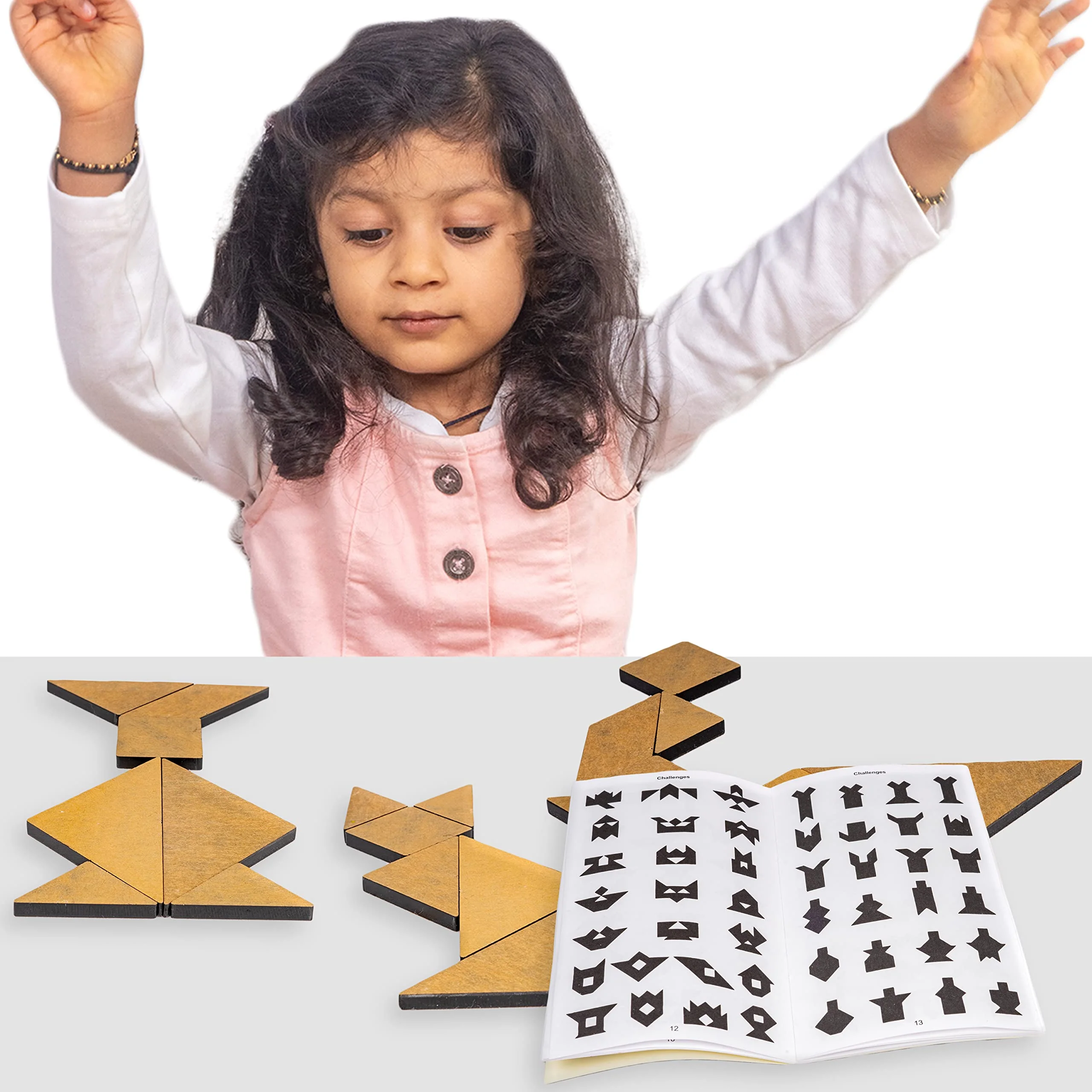 Toysbox Tangram Puzzle 7 Pieces and 786 Patterns Educational Jigsaw Puzzle Game of Shapes for Mind Development of Kids - Image 4