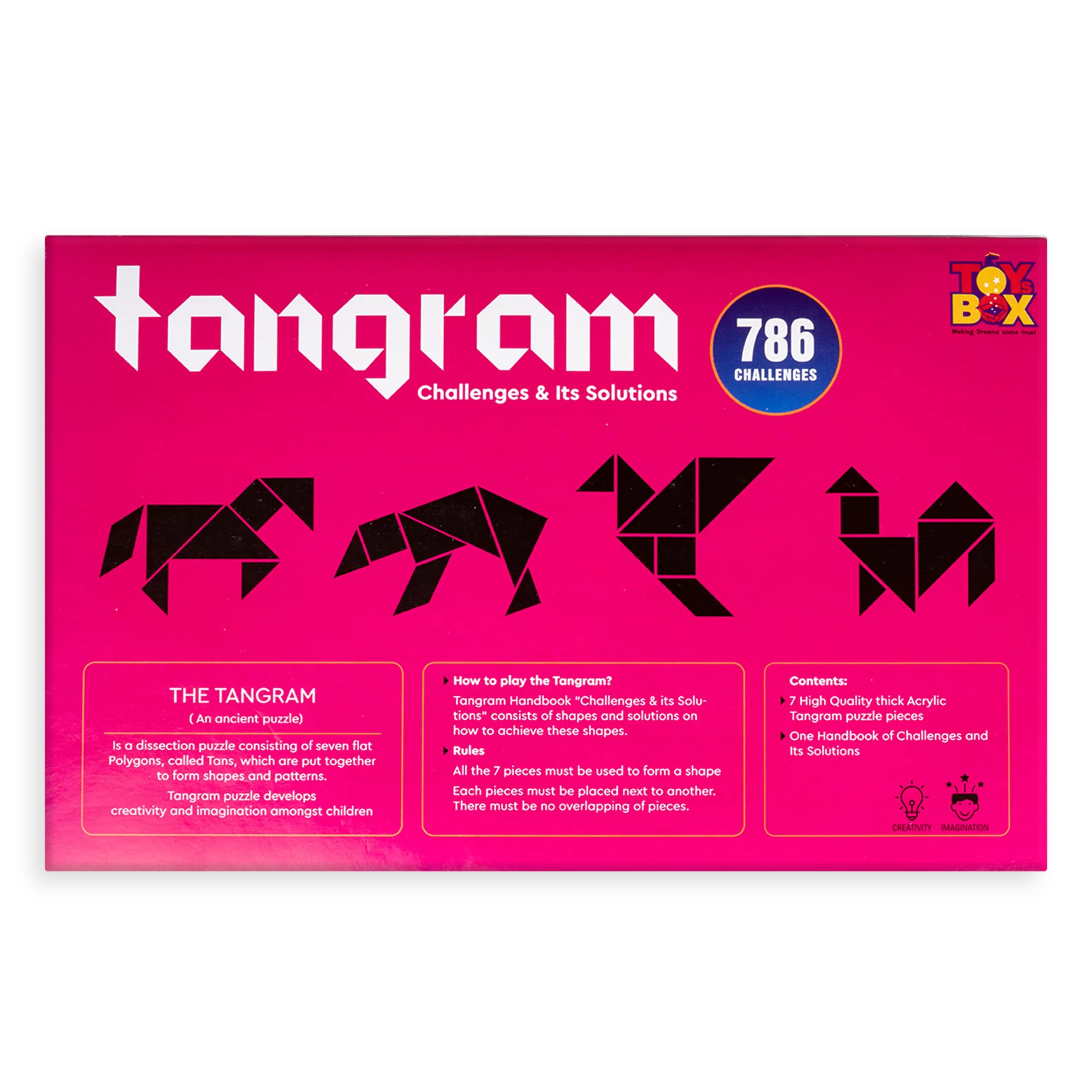 Toysbox Tangram Puzzle 7 Pieces and 786 Patterns Educational Jigsaw Puzzle Game of Shapes for Mind Development of Kids - Image 6