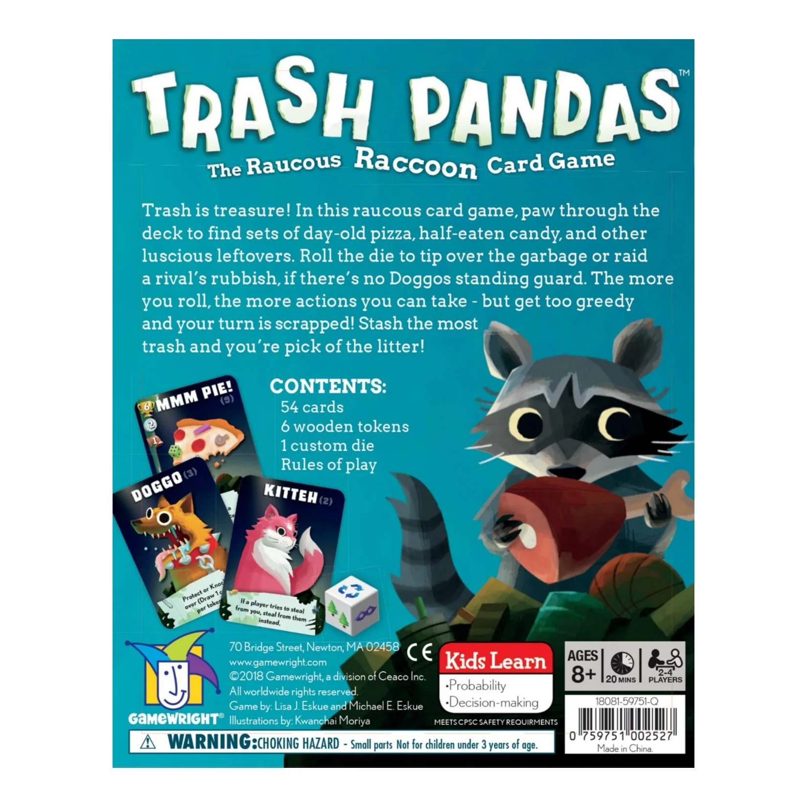 Trash Pandas - The Raucous Raccoon Push Your Luck Card Game - Image 3