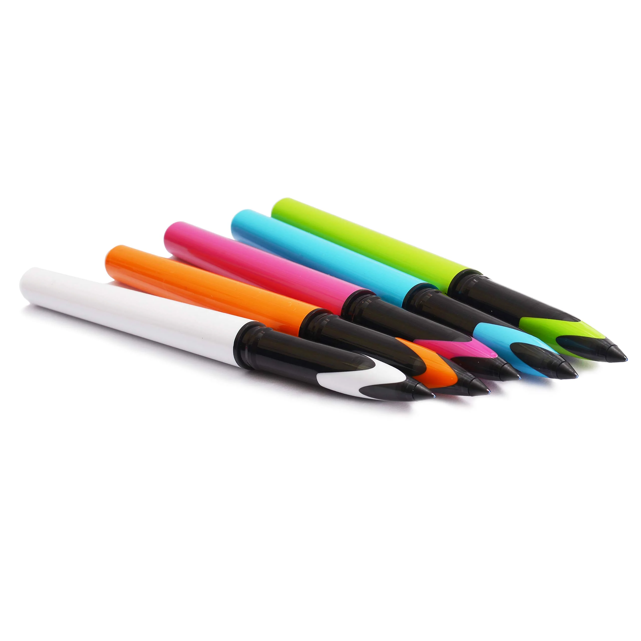 Uniball Air UBA188ELM 0.5mm Roller Ball Pen | Multicolour Body, Blue Ink - Pack of 5 - Image 2