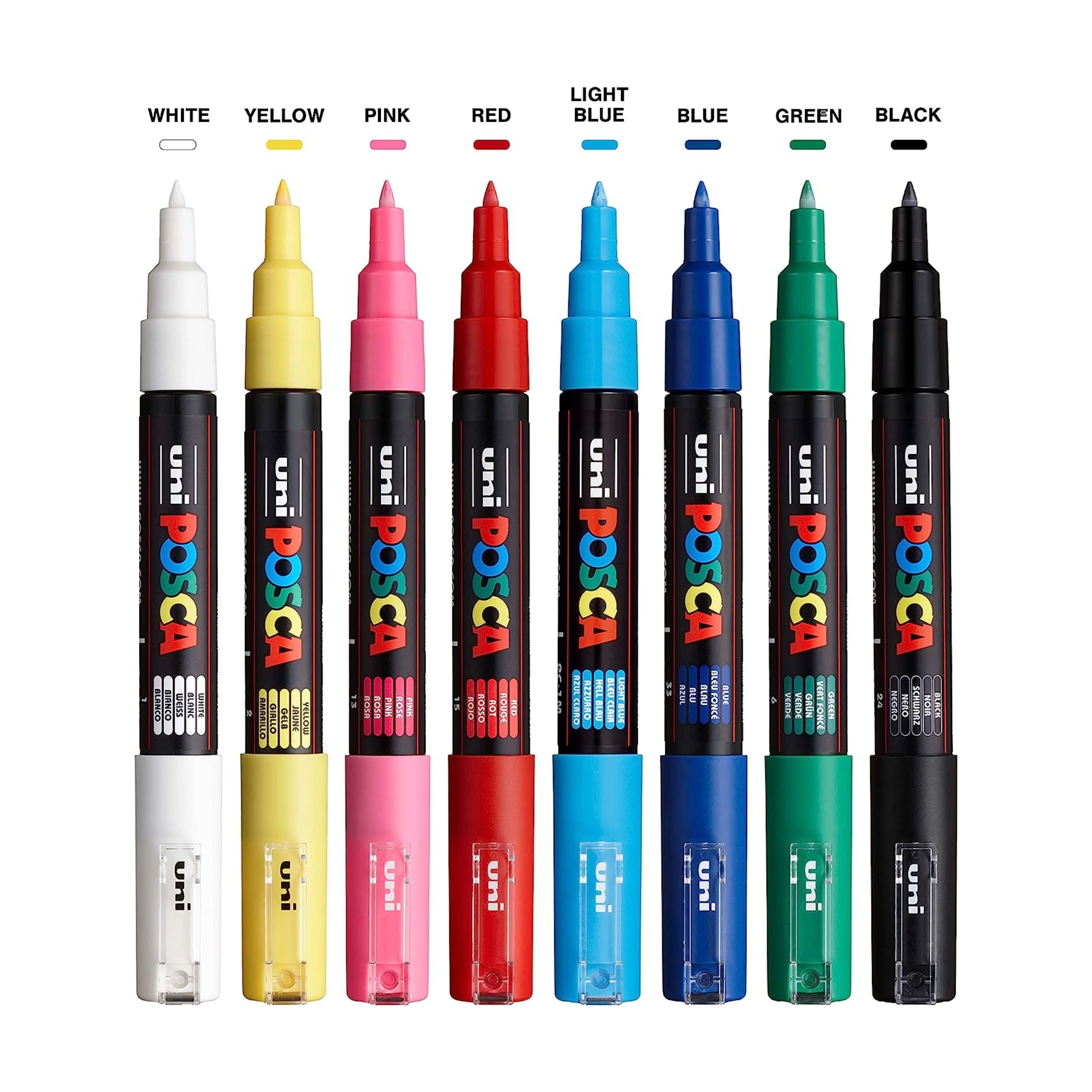 Uniball Posca Ultra Water Based Paint marker PC-1MR Set - Image 9