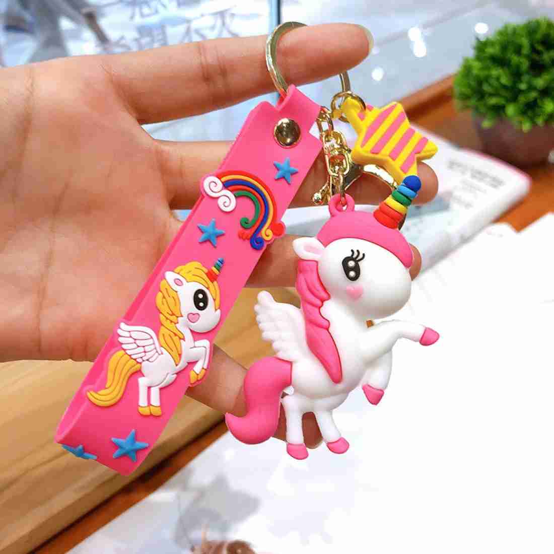 Unicorn Cartoon 3D Silicone High -Quality PVC Material Keychain - Image 3