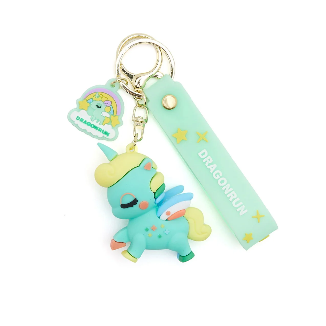 Unicorn Cartoon 3D Silicone High -Quality PVC Material Keychain - Image 2