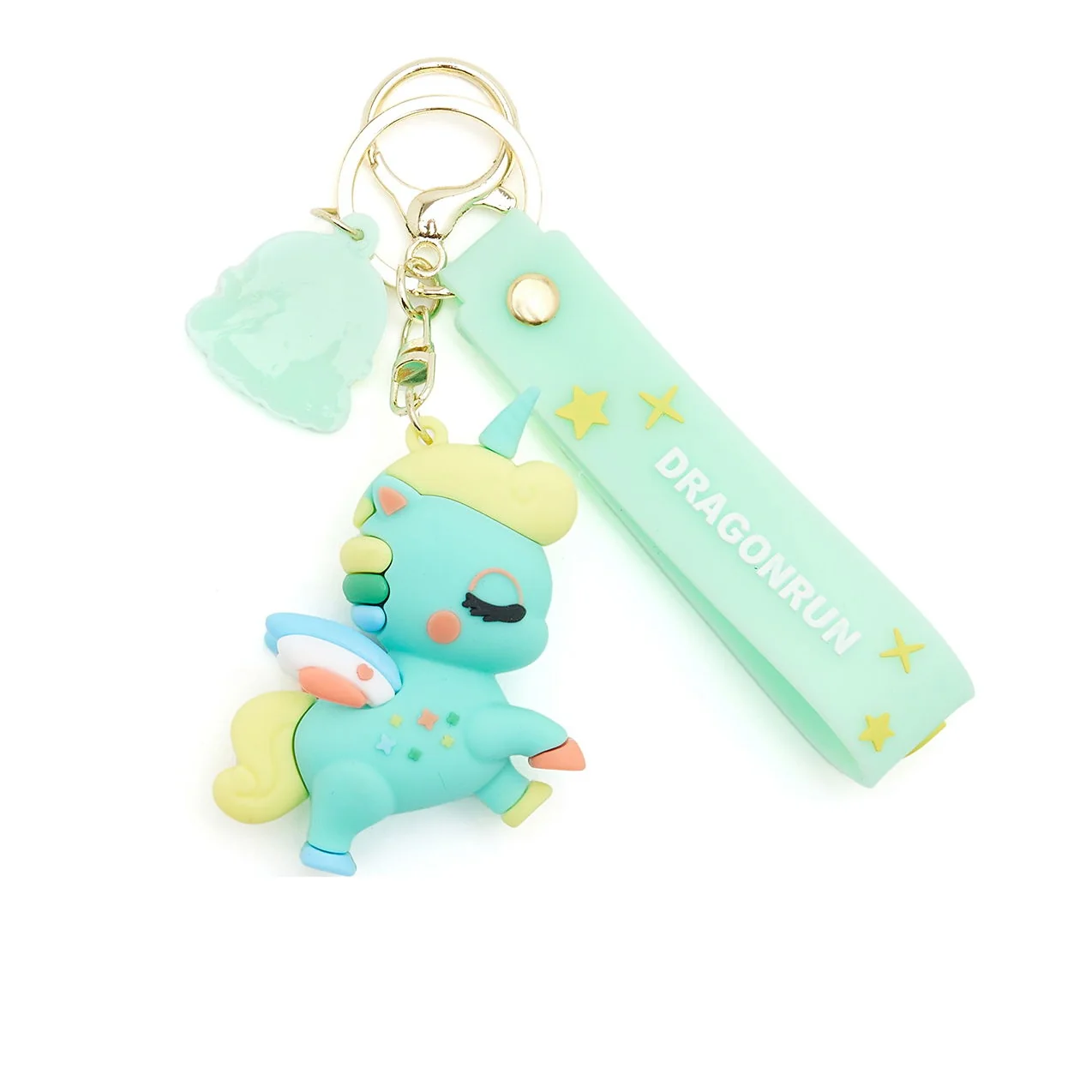 Unicorn Cartoon 3D Silicone High -Quality PVC Material Keychain - Image 3