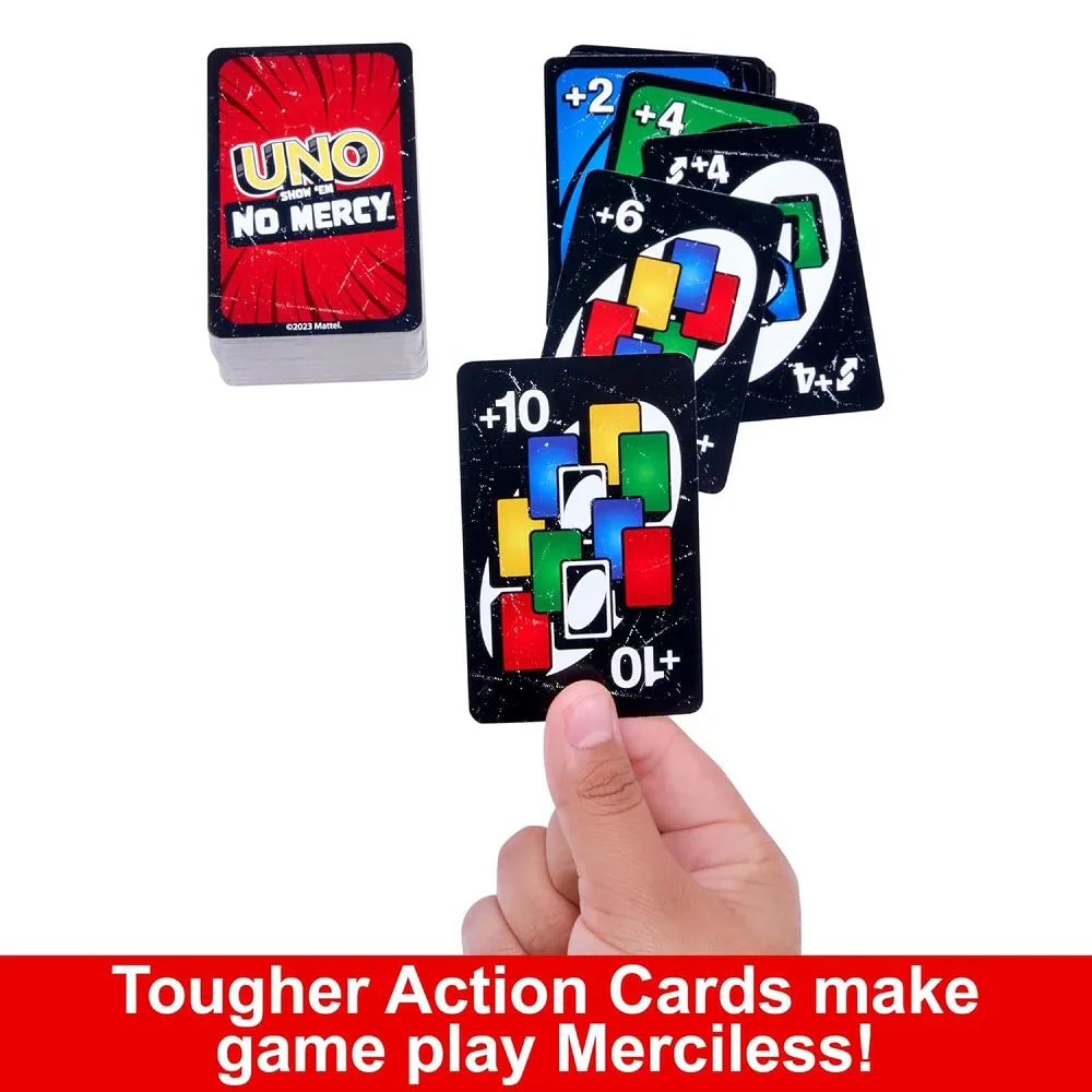 UNO Show ‘em No Mercy Card Game Tough New Rules, Endless Fun for Game Nights 168 Cards - Image 3