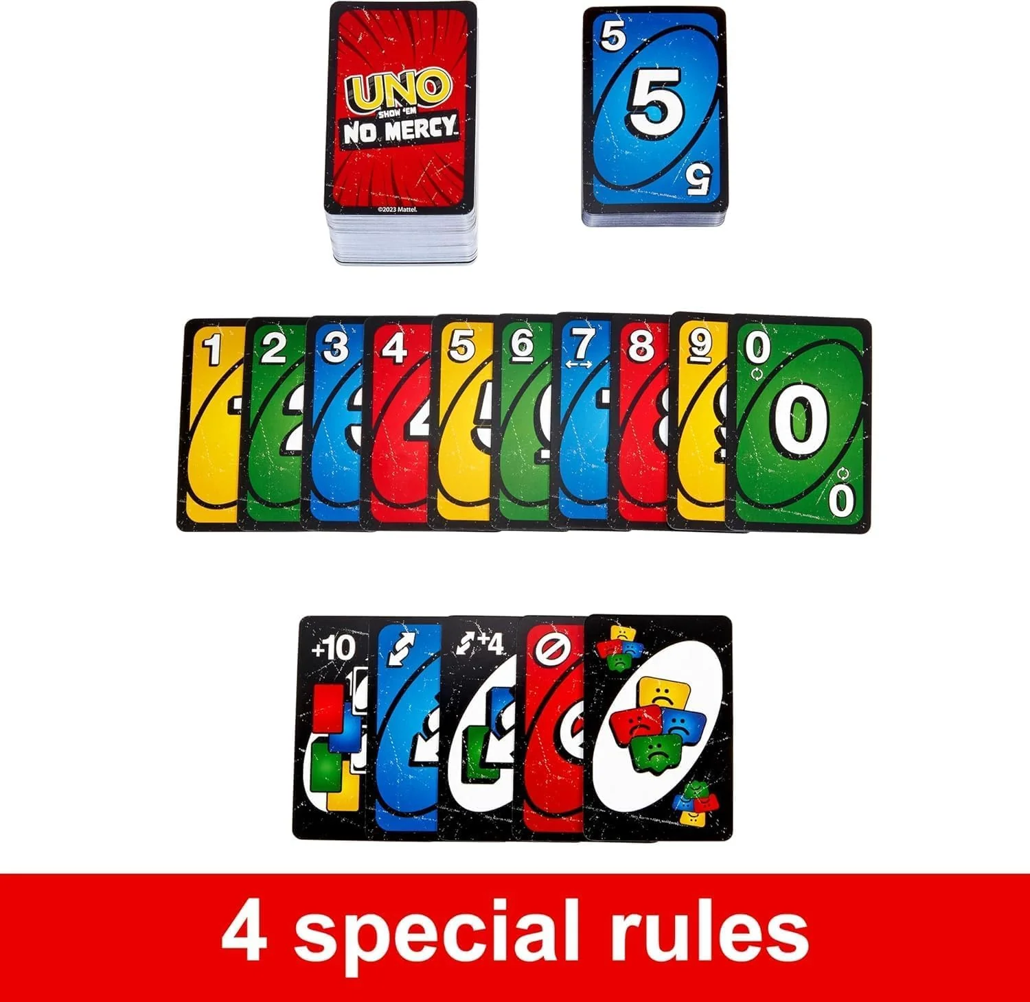UNO Show ‘em No Mercy Card Game Tough New Rules, Endless Fun for Game Nights 168 Cards - Image 5