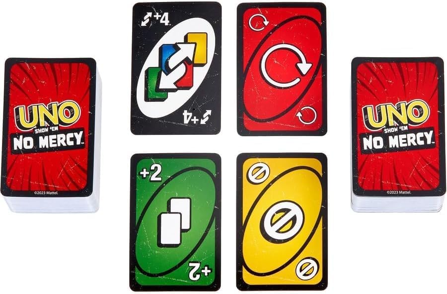 UNO Show ‘em No Mercy Card Game Tough New Rules, Endless Fun for Game Nights 168 Cards - Image 7
