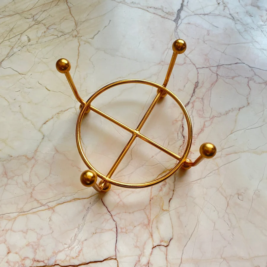 Metal Coaster Stand Golden - Image 4