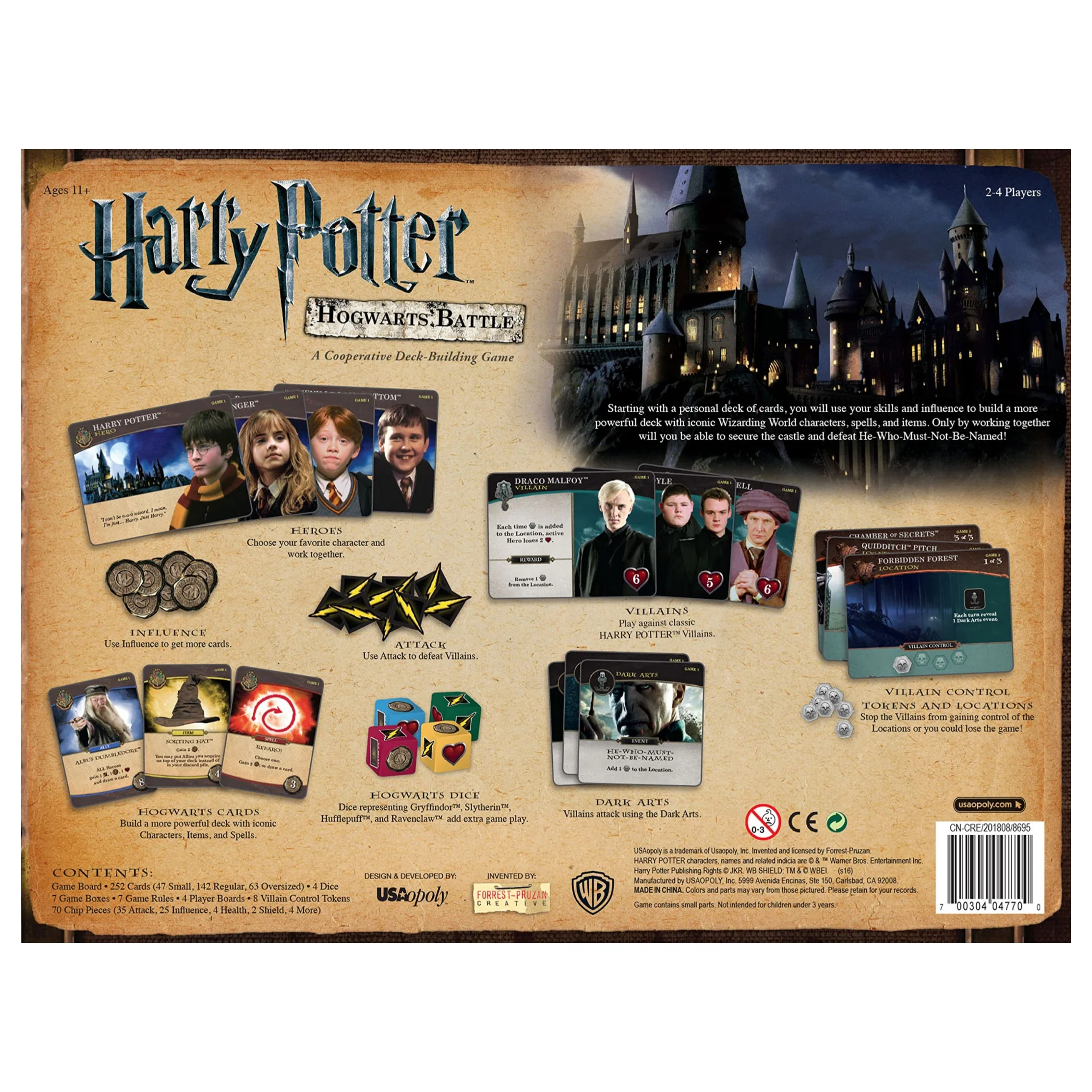 USAopoly Harry Potter Hogwarts Battle Cooperative Deck Building Card Game - Image 2