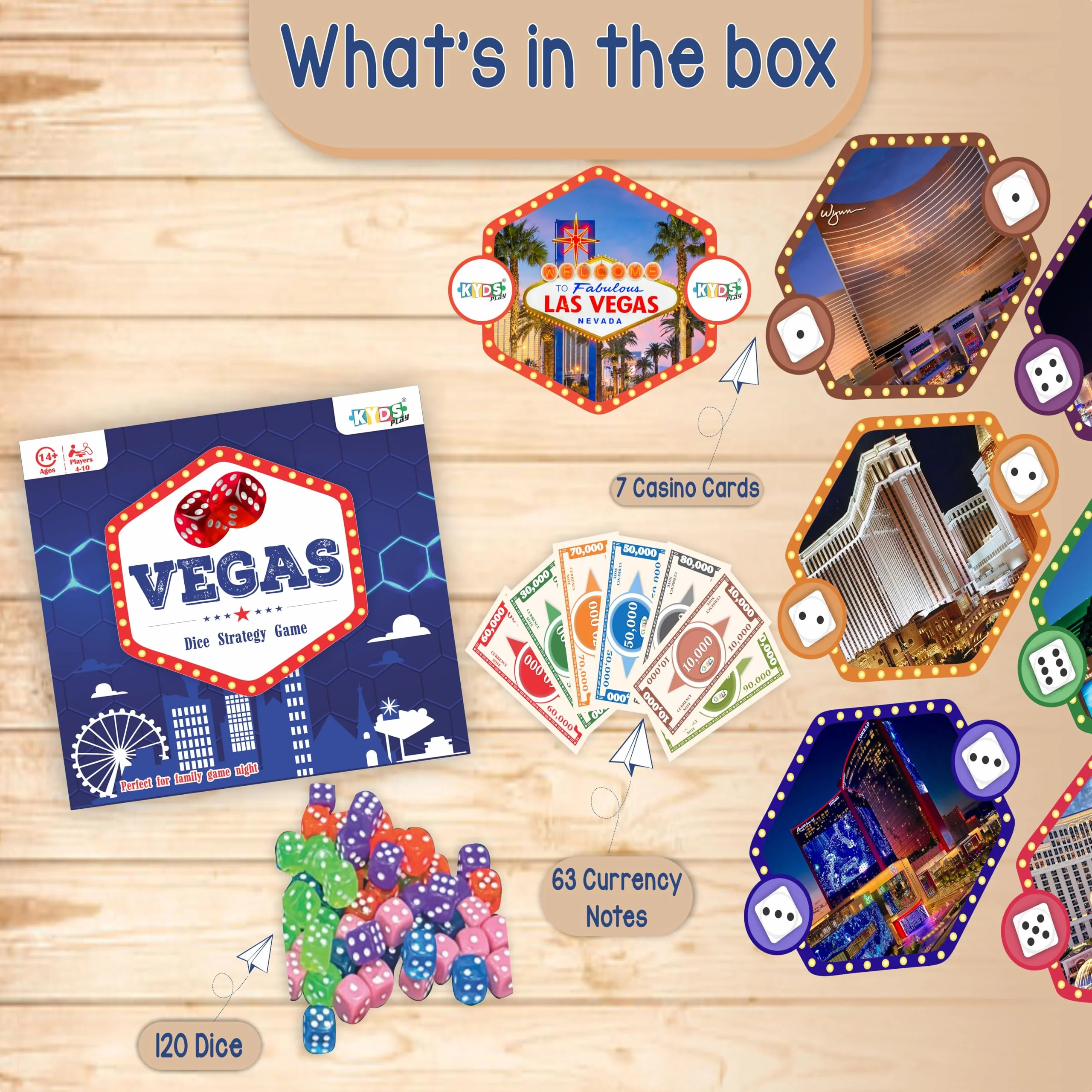Vegas Dice Strategy Game Board Game - Image 5