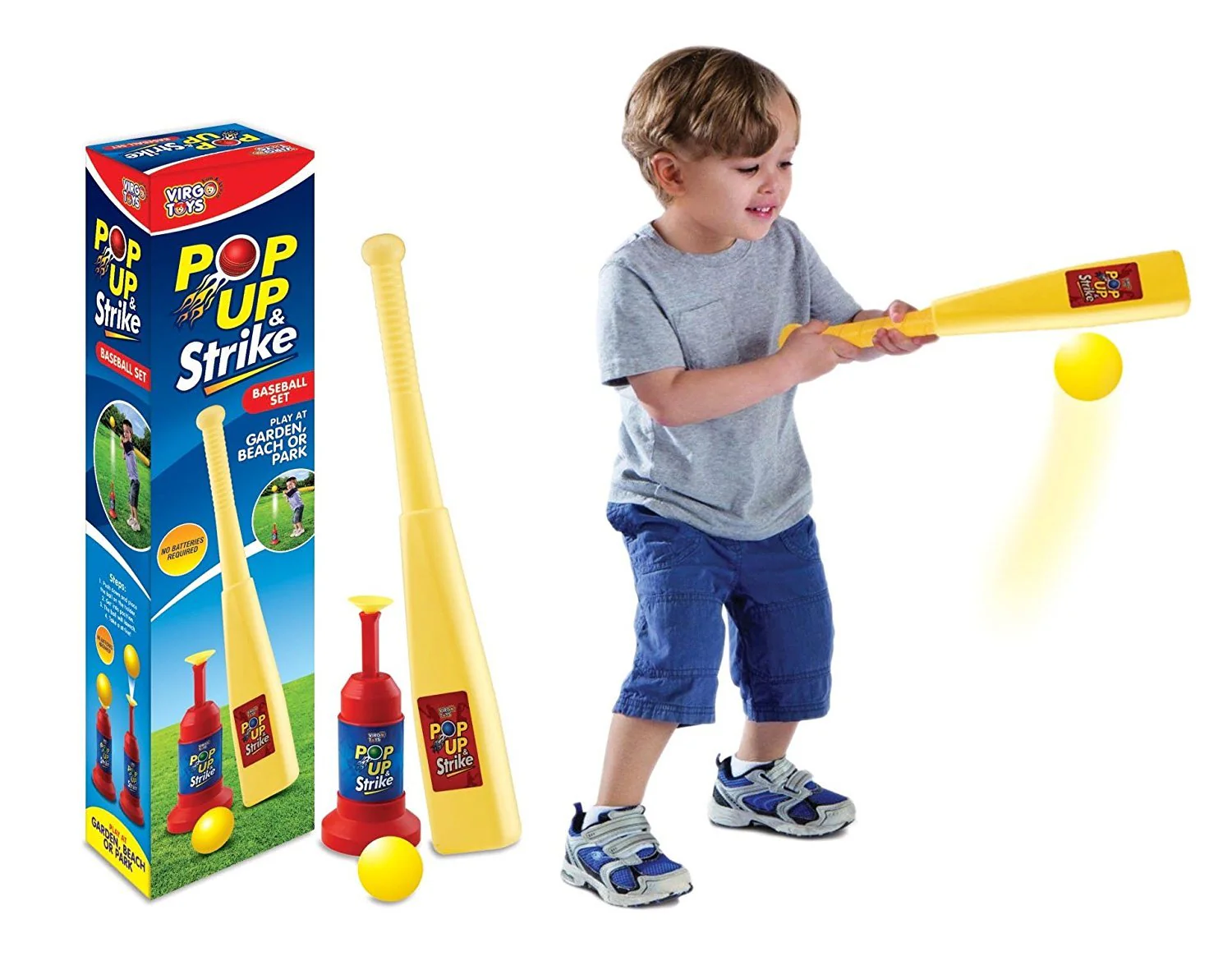 Virgo Toys Pop up and Strike Baseball Set Multicolor - Image 2