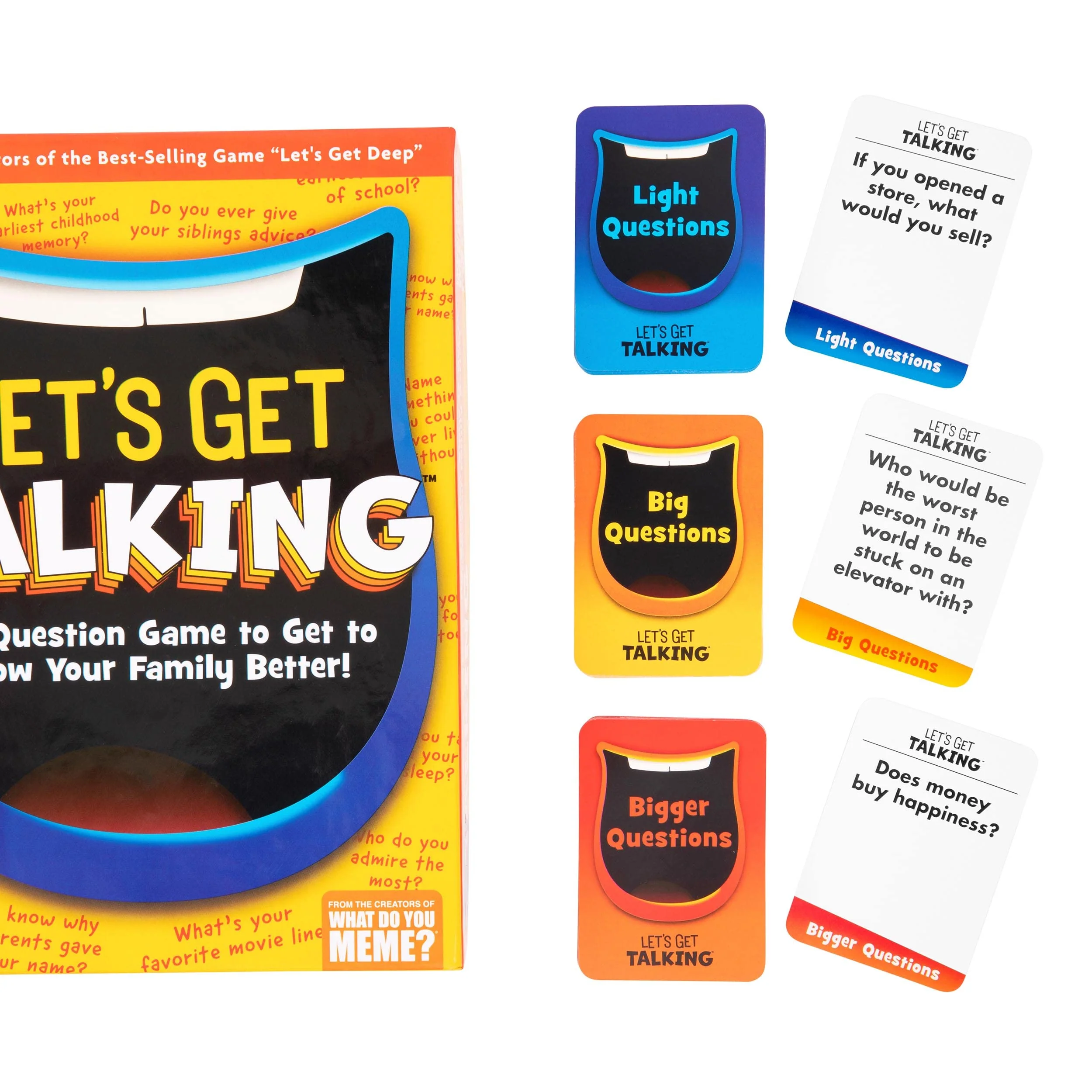WHAT DO YOU MEME? Let's Get Talking: The Question Game to Get to Know Your Family Better by Relatable, Designed for Ages 8+, Fun Kids Games for Family Game Night, Great, Includes 400 Cards - Image 2