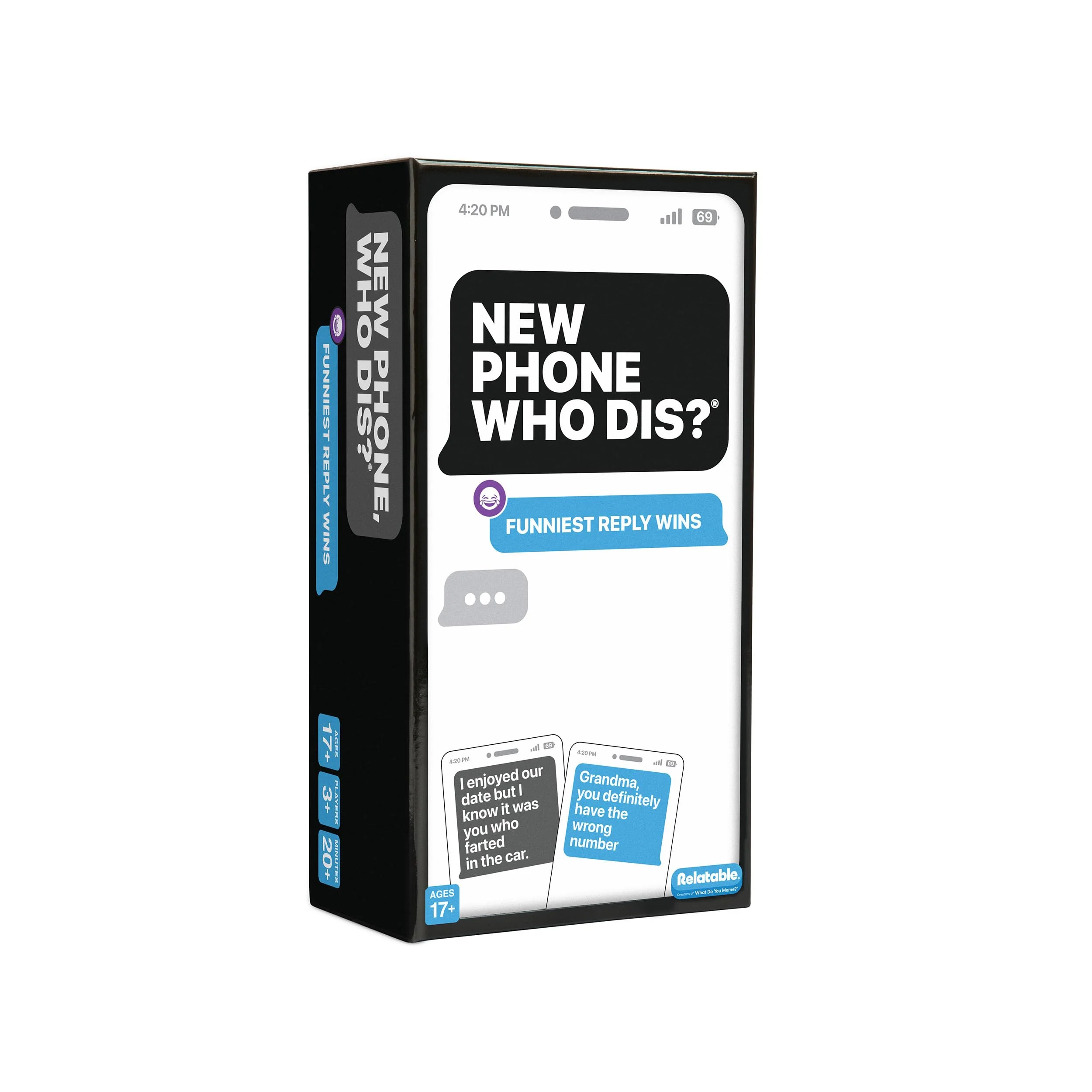 WHAT DO YOU MEME? New Phone, Who Dis? by Relatable, The Offline Text Message Party Game