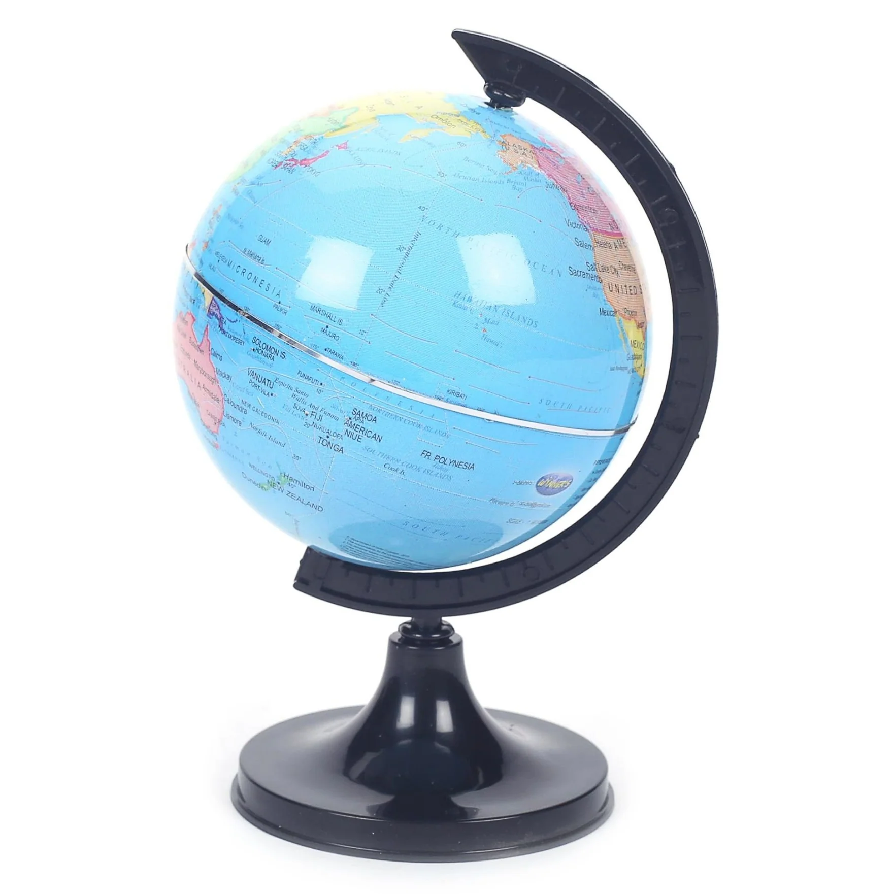 Winners Ornate 303 Black Desk & Table Top Political World Globe - Image 3