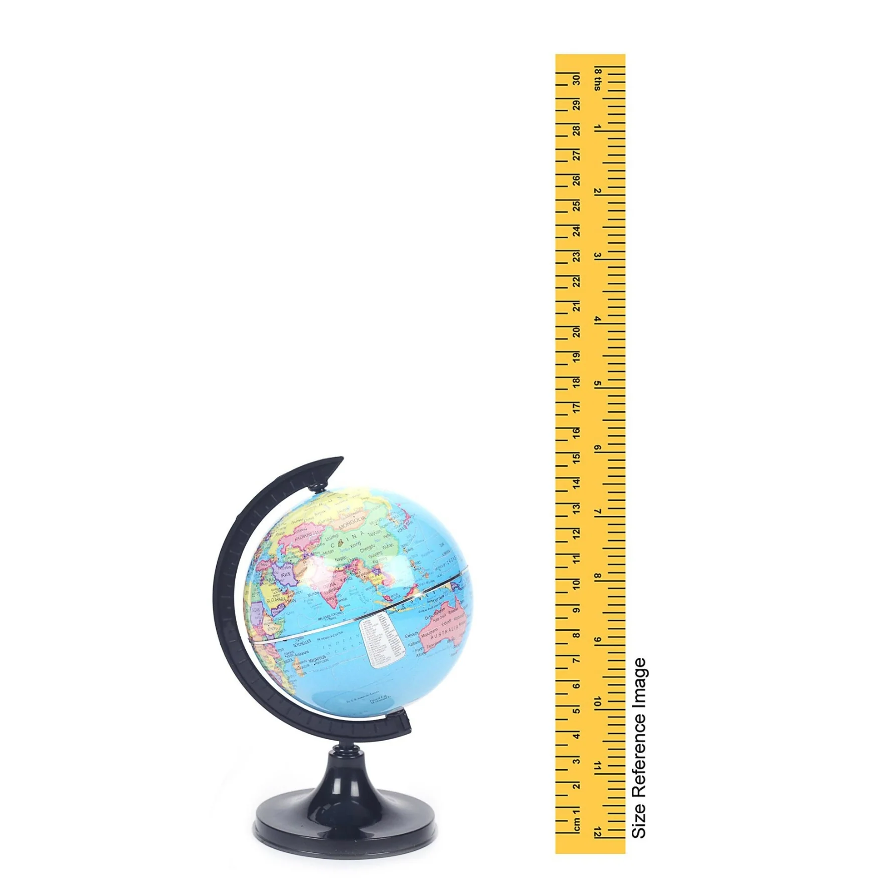Winners Ornate 303 Black Desk & Table Top Political World Globe - Image 4