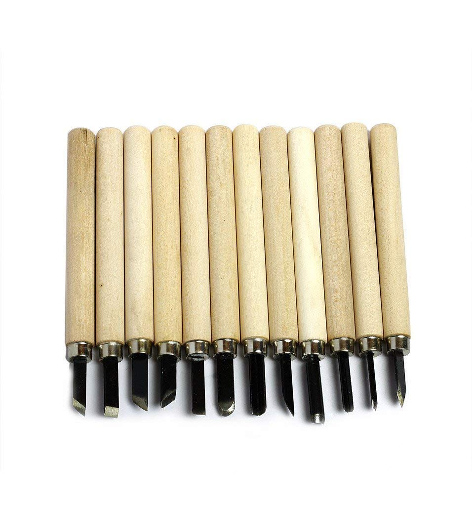 Wood Carving Tool Set of 12 Pc's For Professionals, Carpenters and Hobbyists - Image 5
