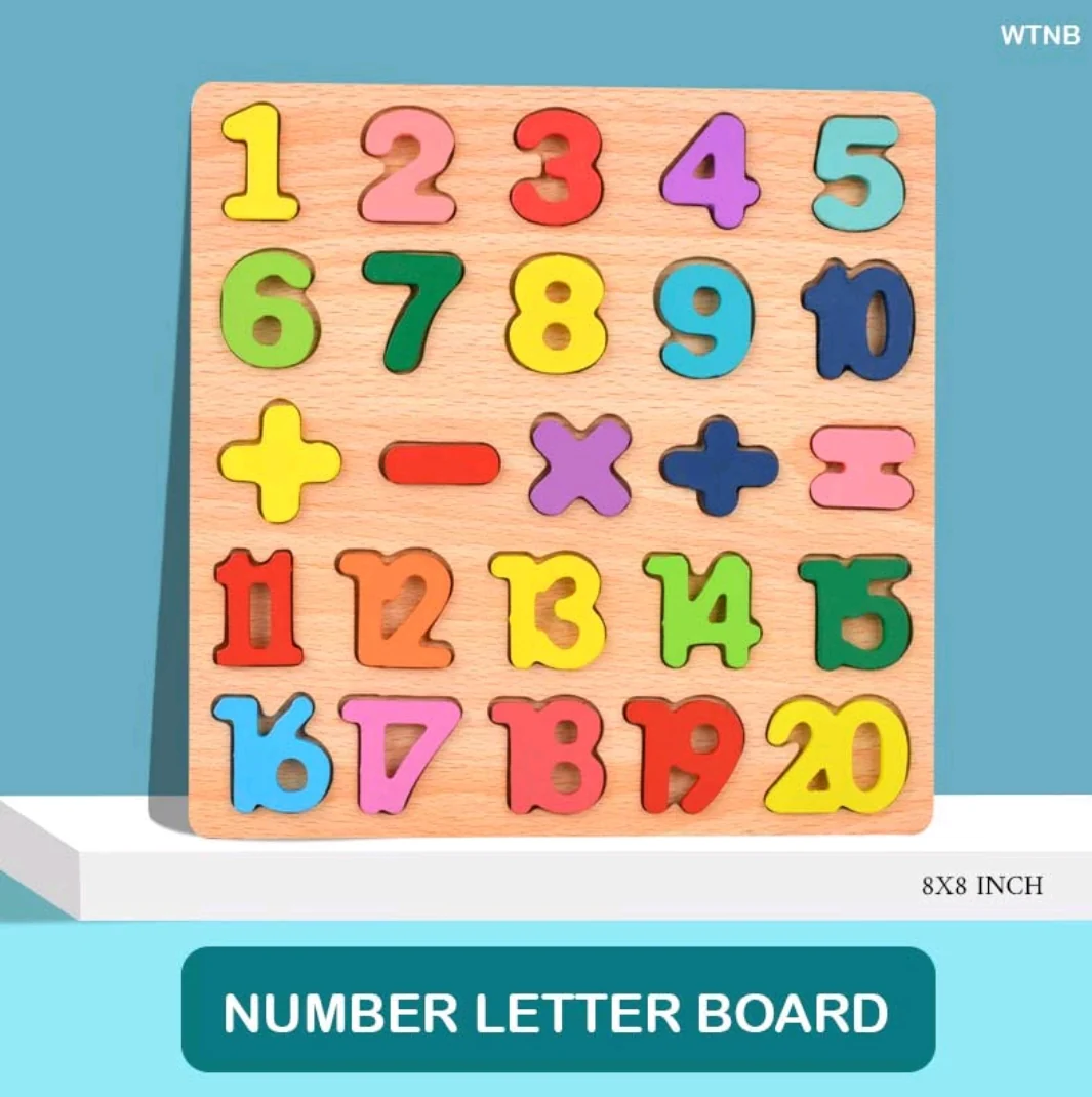 Wooden 0 to 20 Counting Numbers Educational Learning Toy for Kids - Image 3
