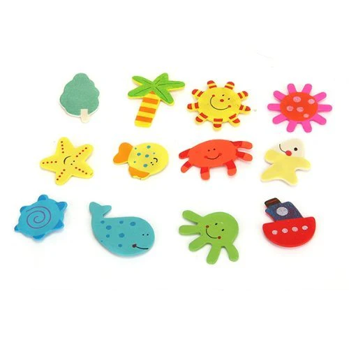 Wooden Nature Theme Magnets - Set of 40 - Image 5
