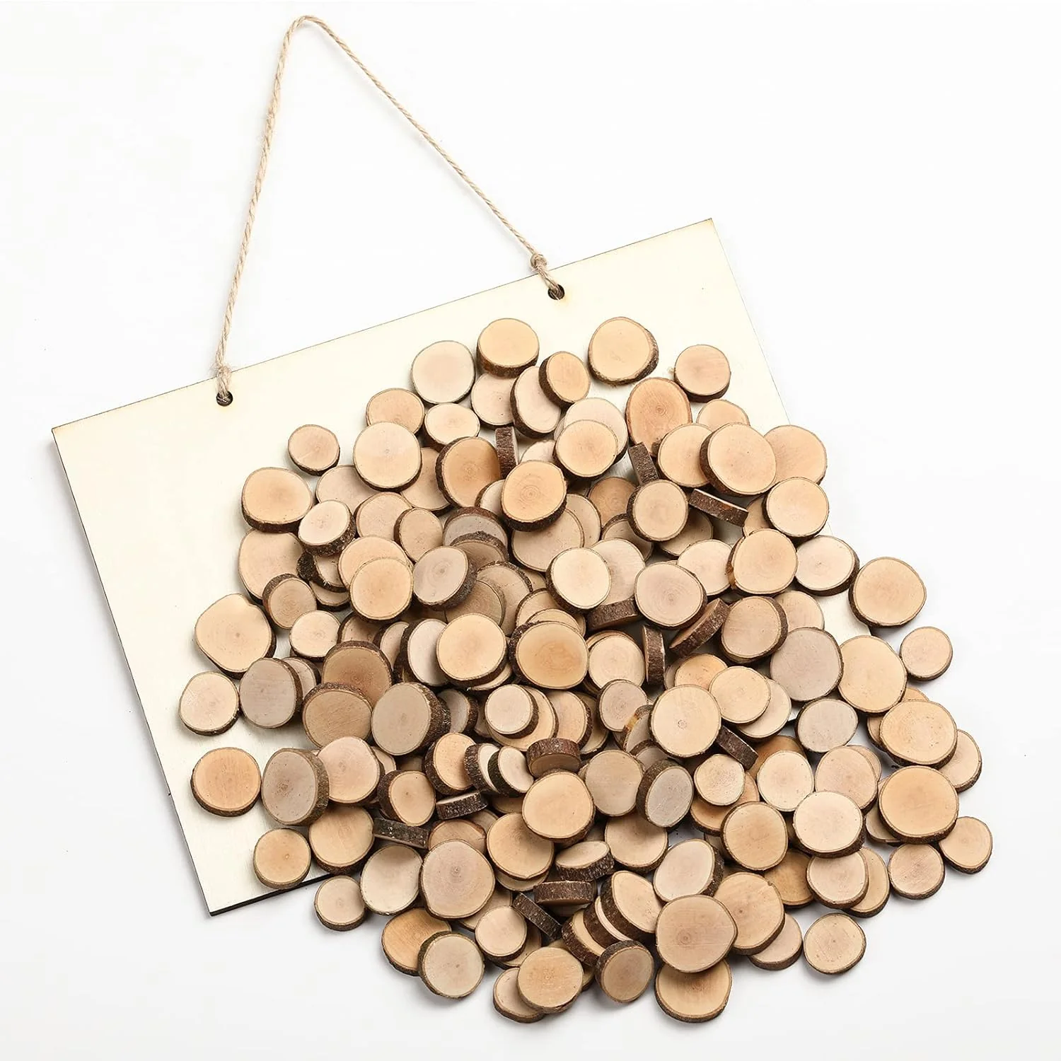 Natural Wooden Slices Round 3.5-4x0.5cm 100 Grams - Image 10