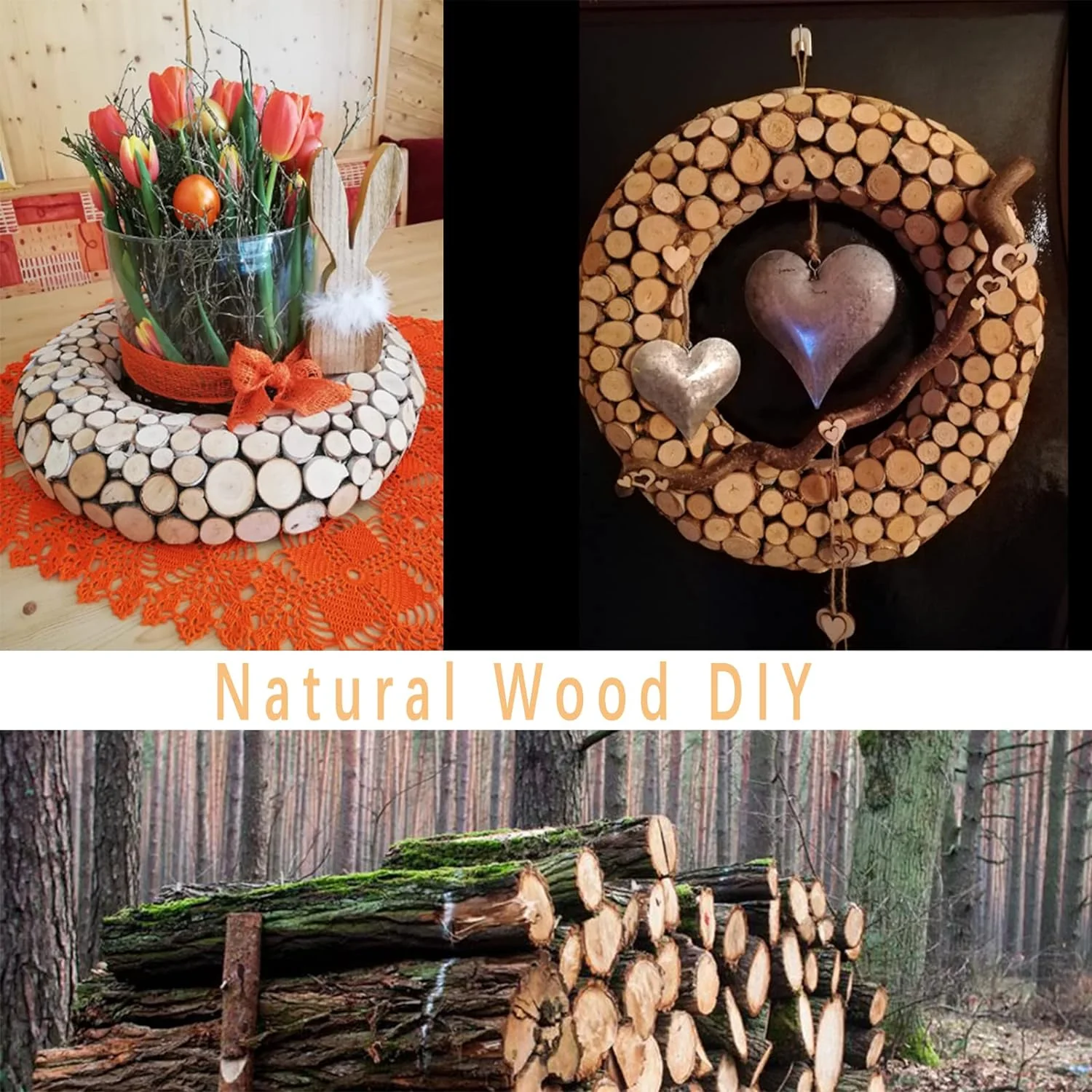 Natural Wooden Slices Round 3.5-4x0.5cm 100 Grams - Image 9
