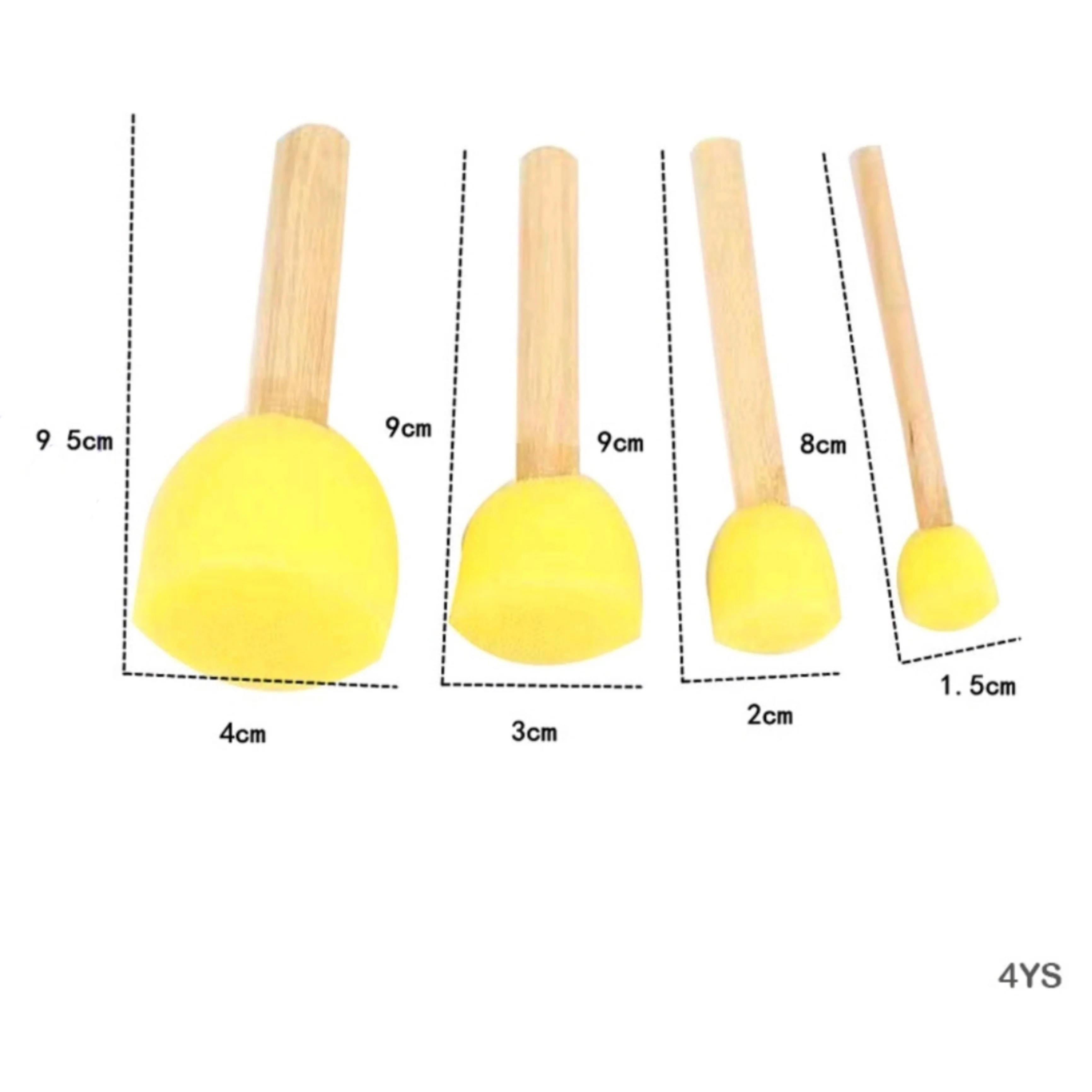 Yellow Sponge Stamp 4 Pc's - Image 2