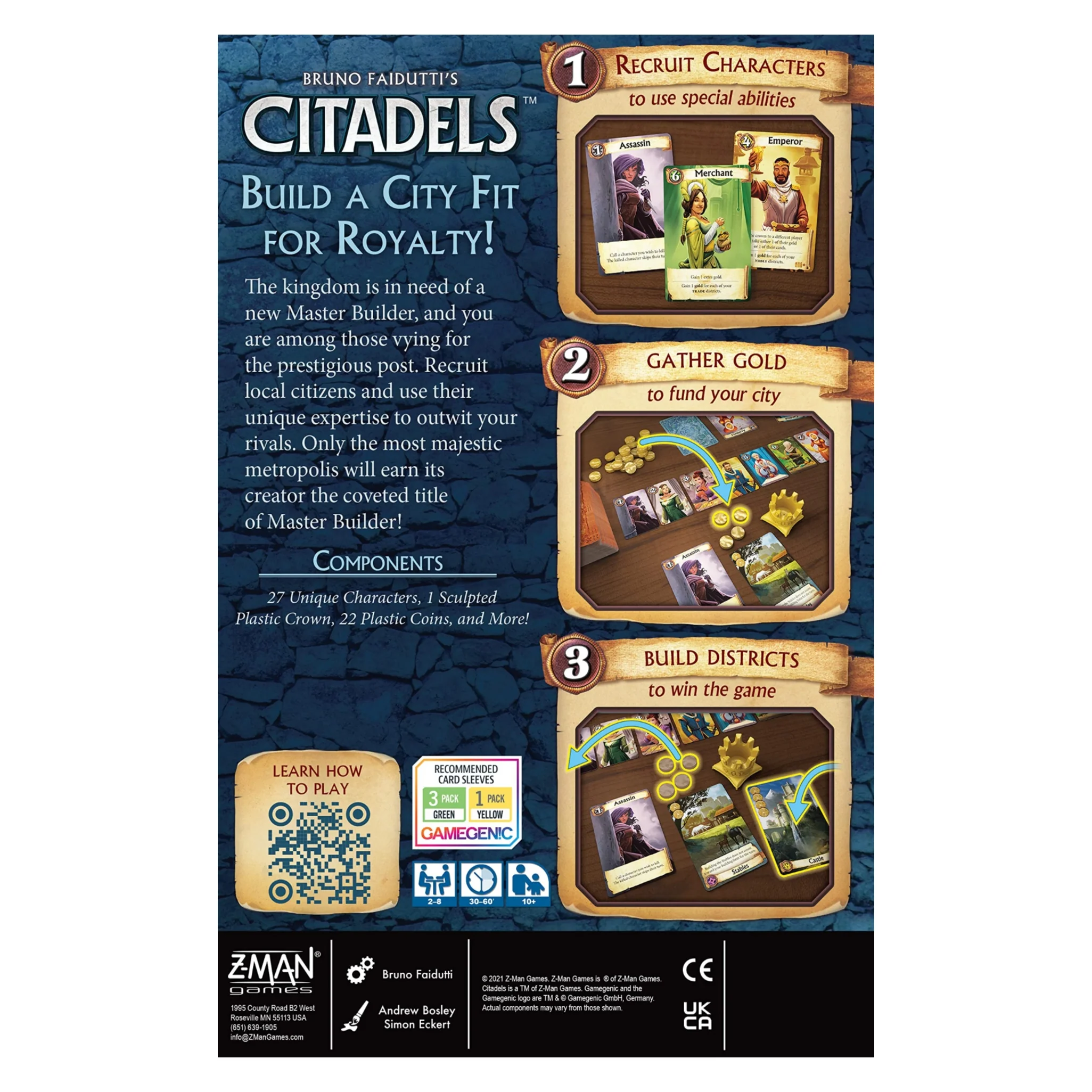 Z-man Citadels Revised Edition Strategy Board Game - Image 3