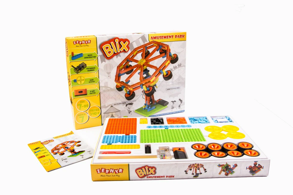Zephyr Blix Amusement Park Educational Diy Building Block Set Construction Toys For 7+ Years - Image 3