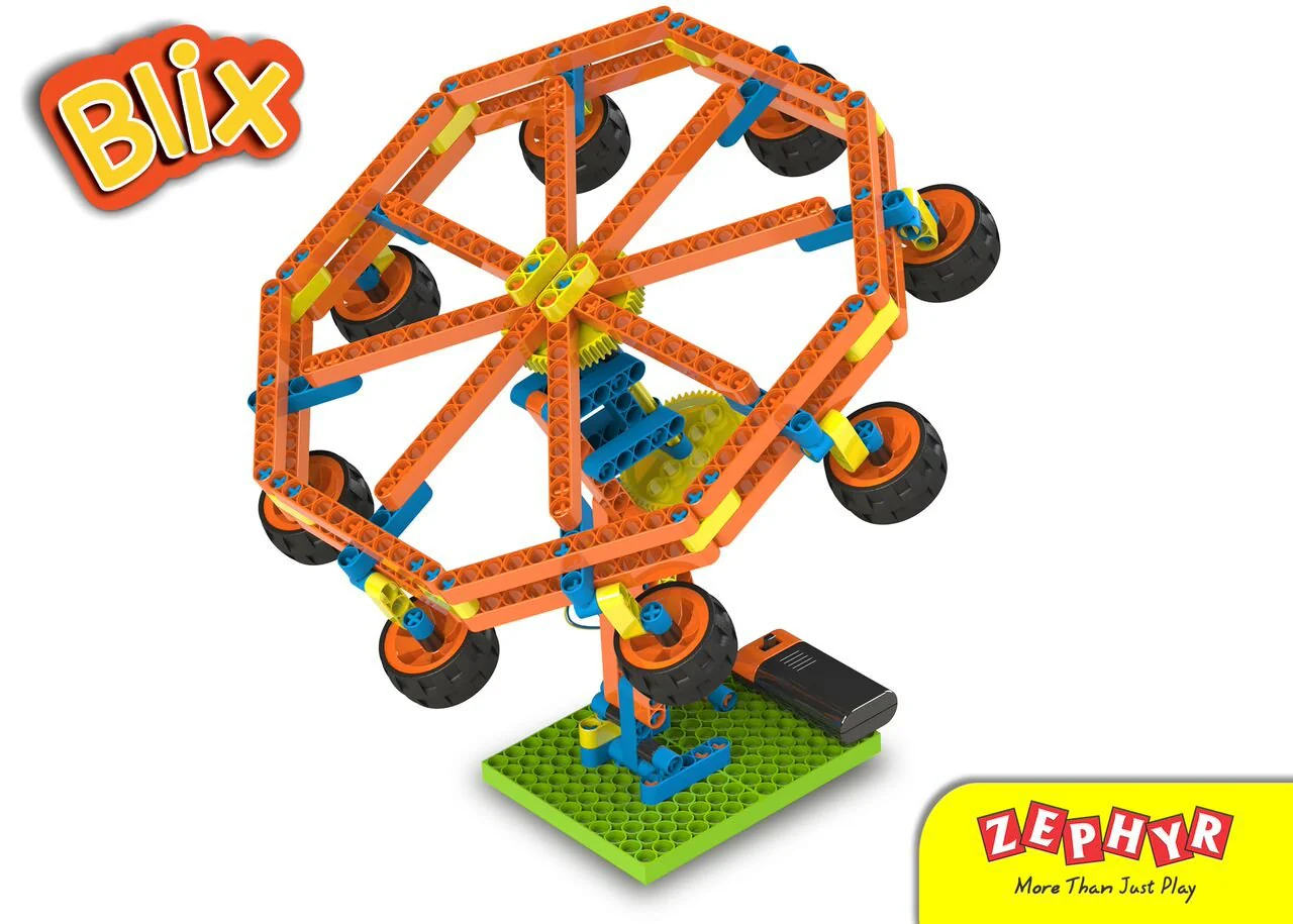 Zephyr Blix Amusement Park Educational Diy Building Block Set Construction Toys For 7+ Years - Image 5